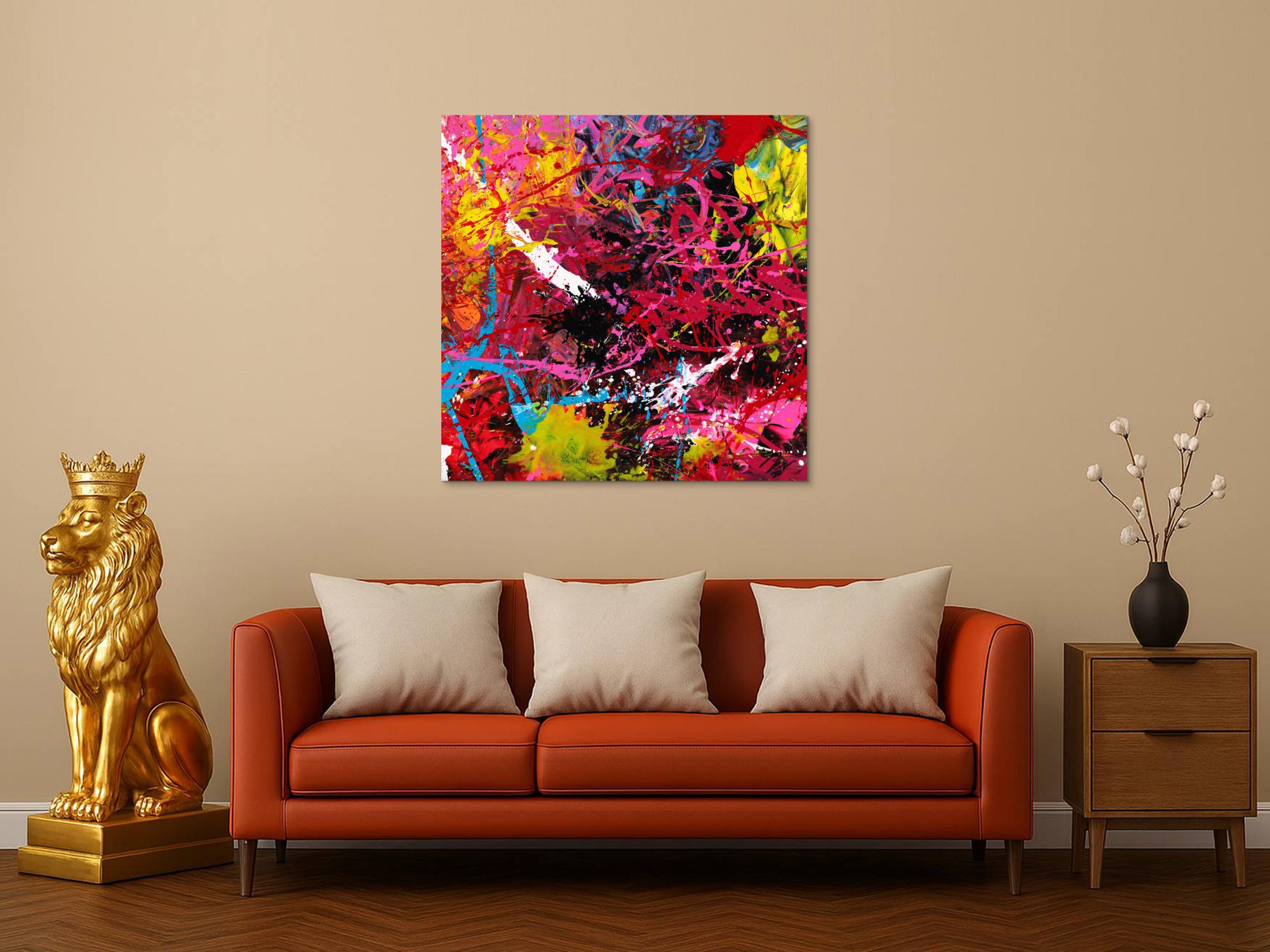 Abstraktes Bild auf Leinwand