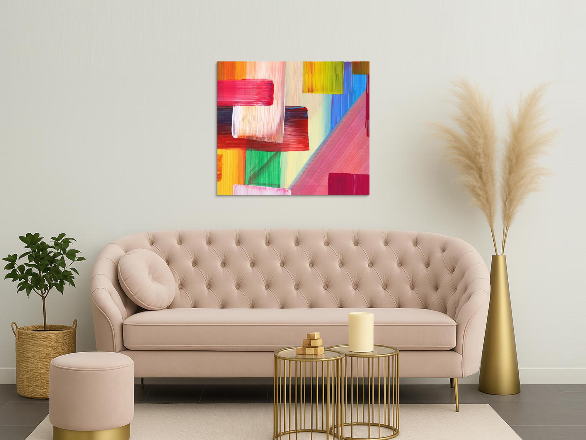 Abstraktes Bild auf Leinwand