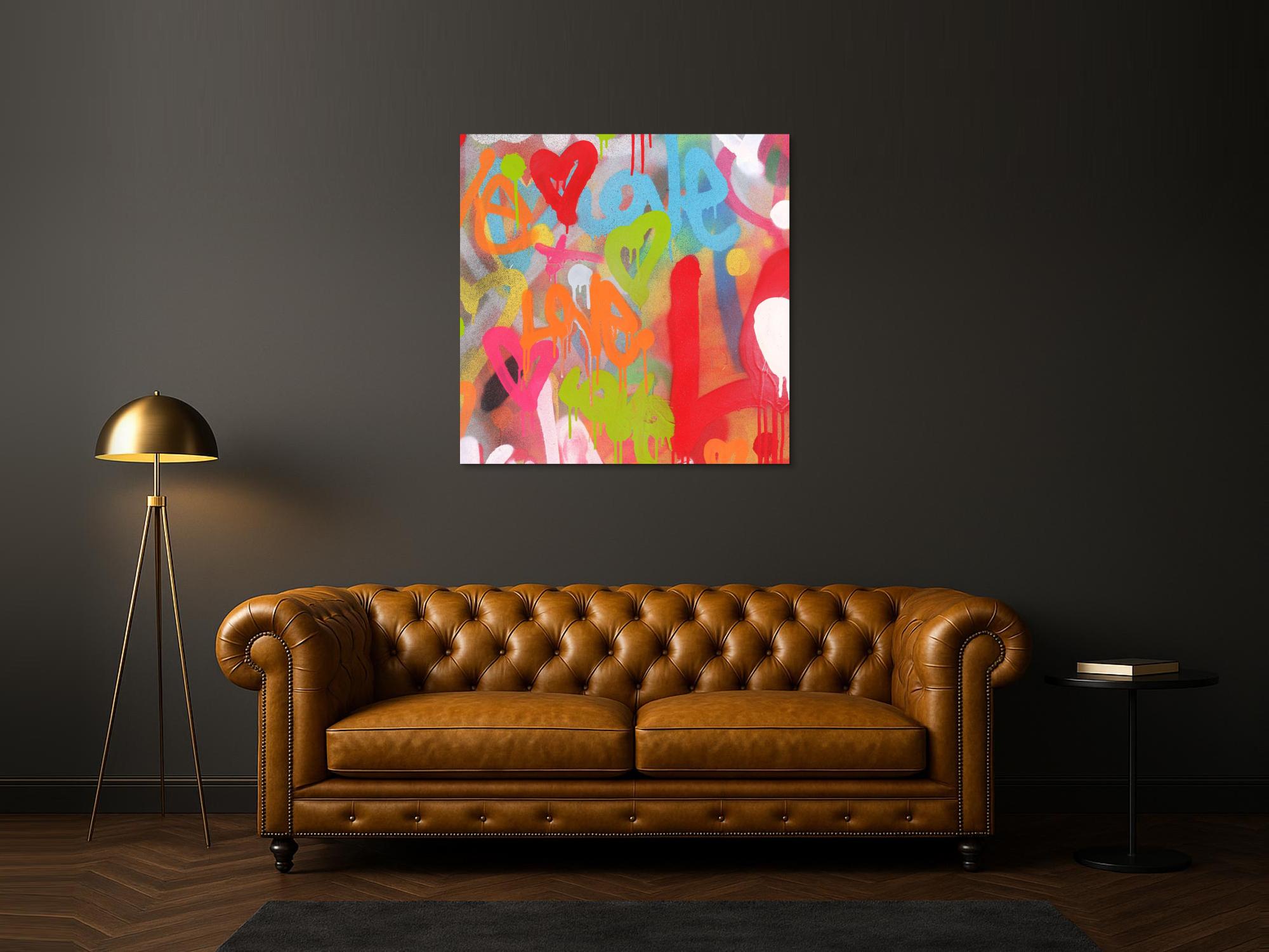 Abstraktes Bild auf Leinwand