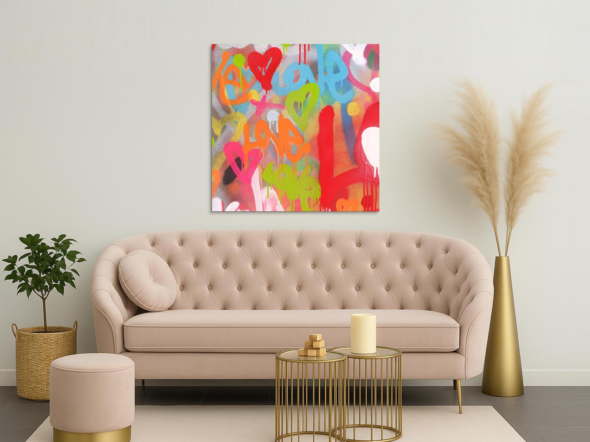 Abstraktes Bild auf Leinwand