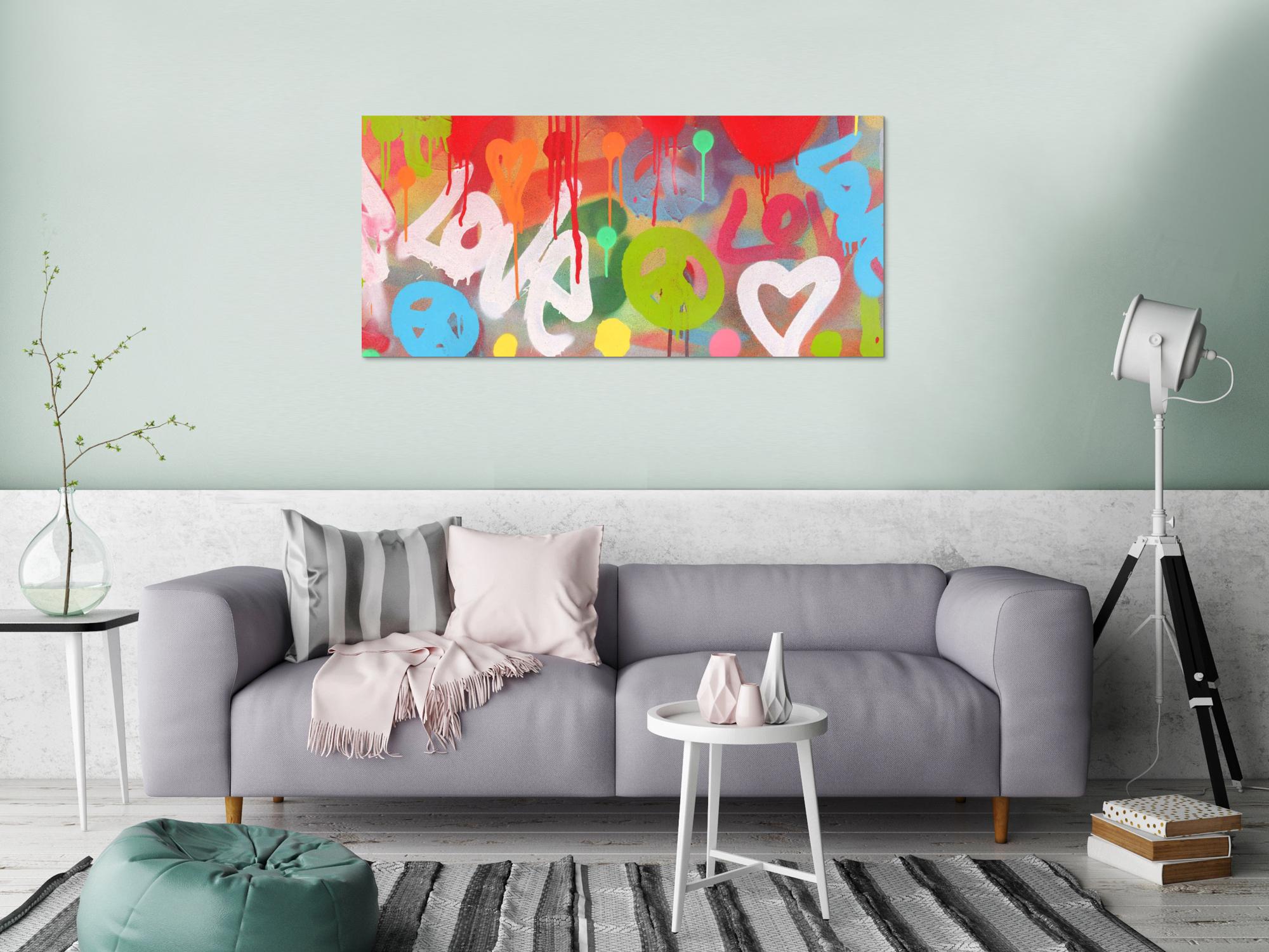 Abstraktes Bild auf Leinwand