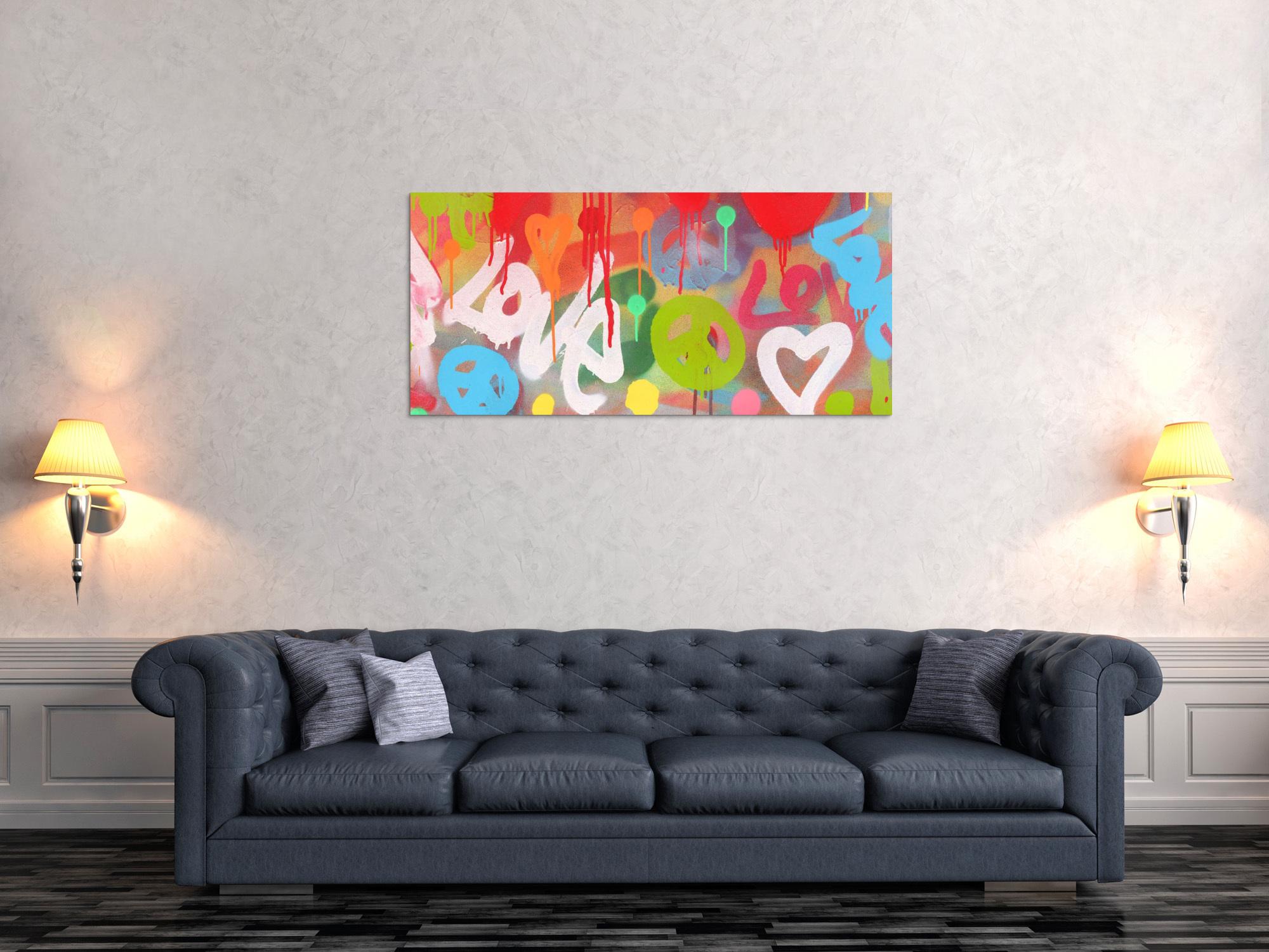 Abstraktes Bild auf Leinwand