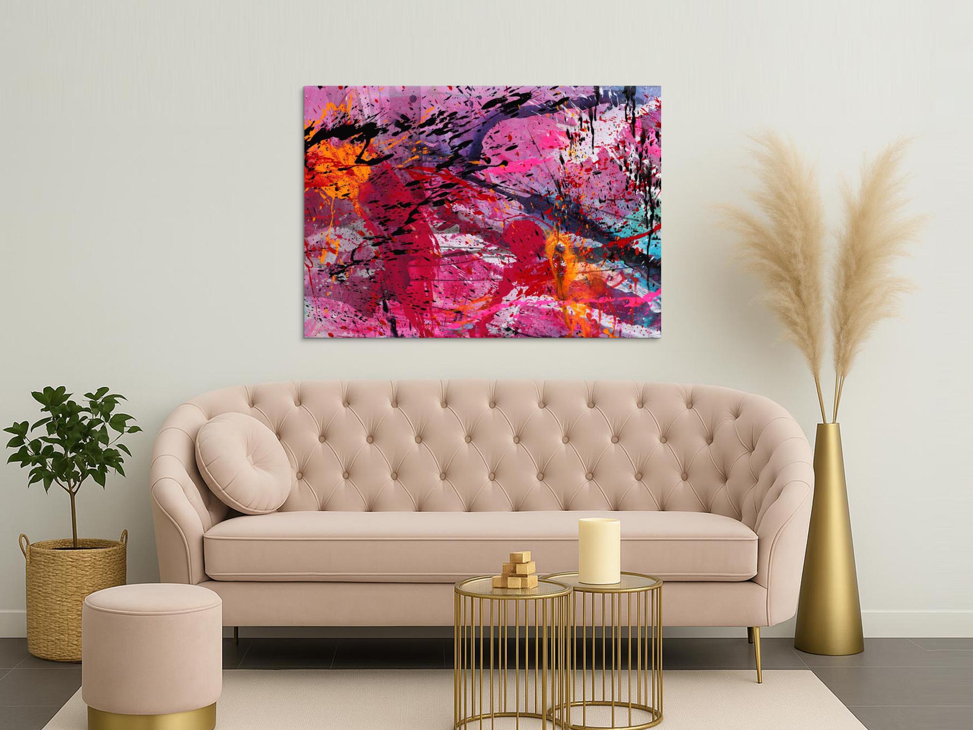 Abstraktes Bild auf Leinwand