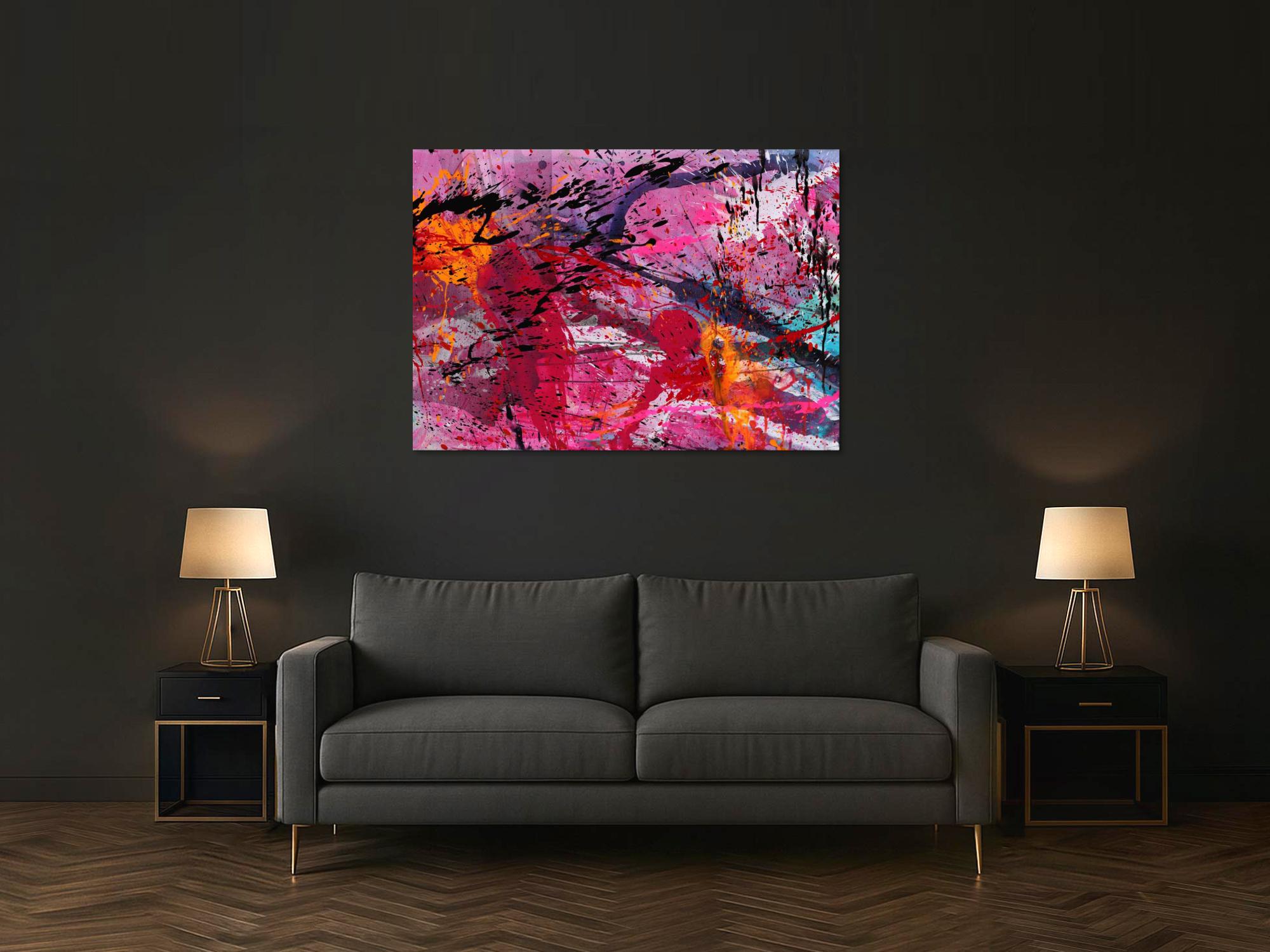 Abstraktes Bild auf Leinwand