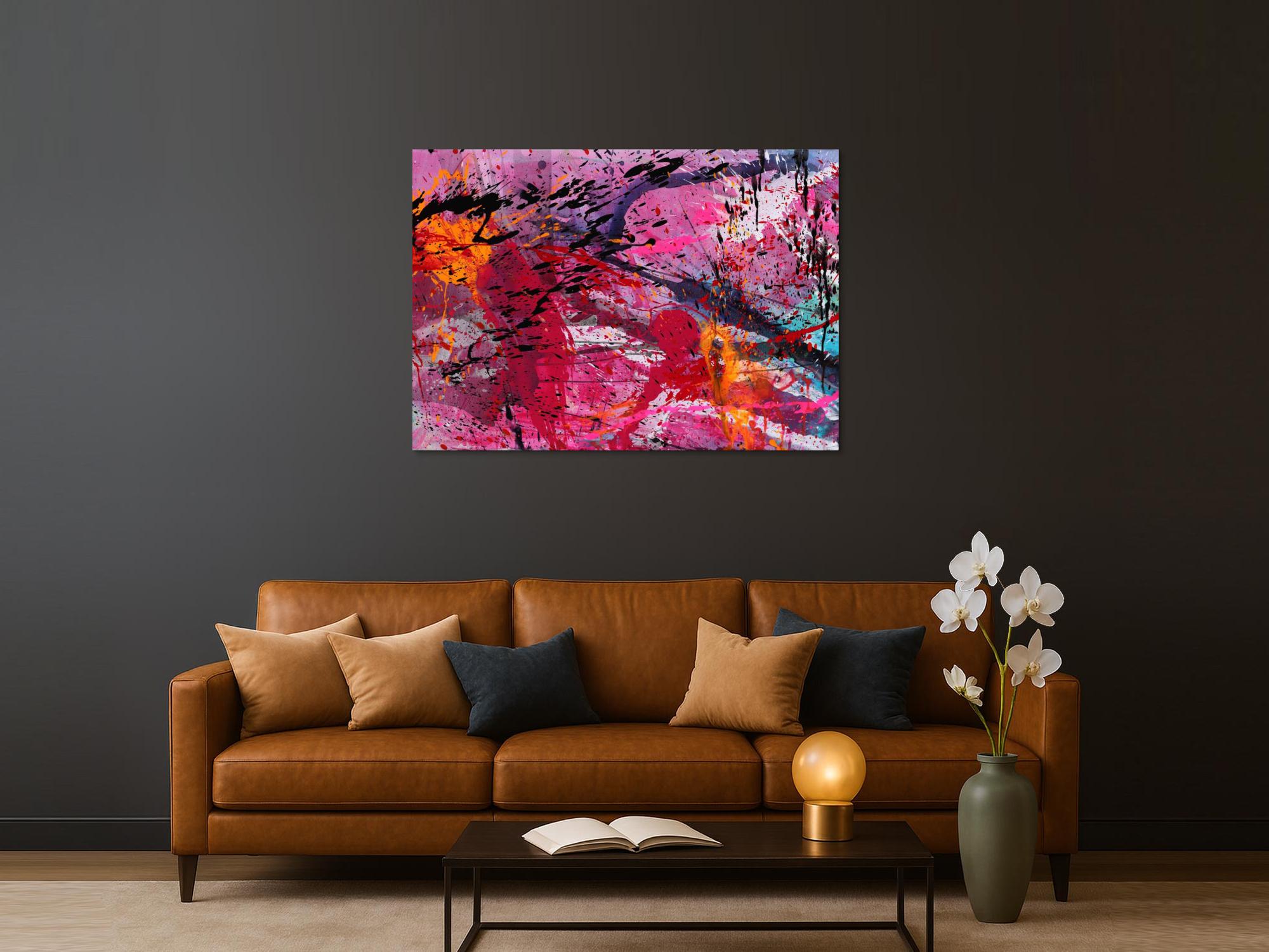 Abstraktes Bild auf Leinwand