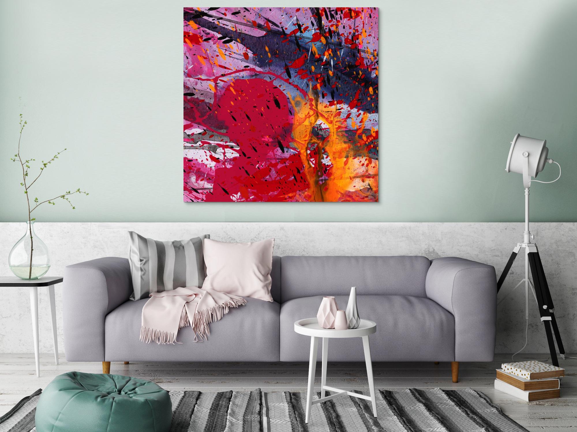 Abstraktes Bild auf Leinwand