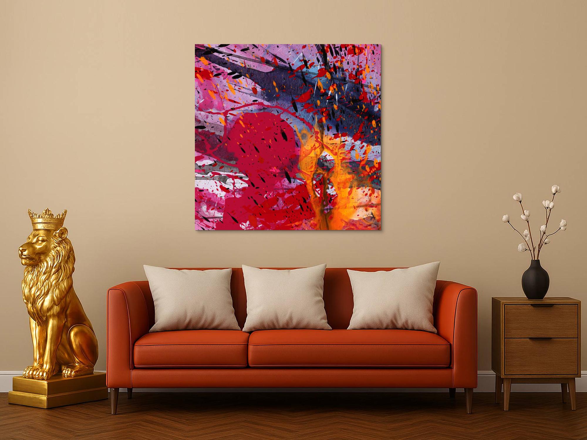 Abstraktes Bild auf Leinwand