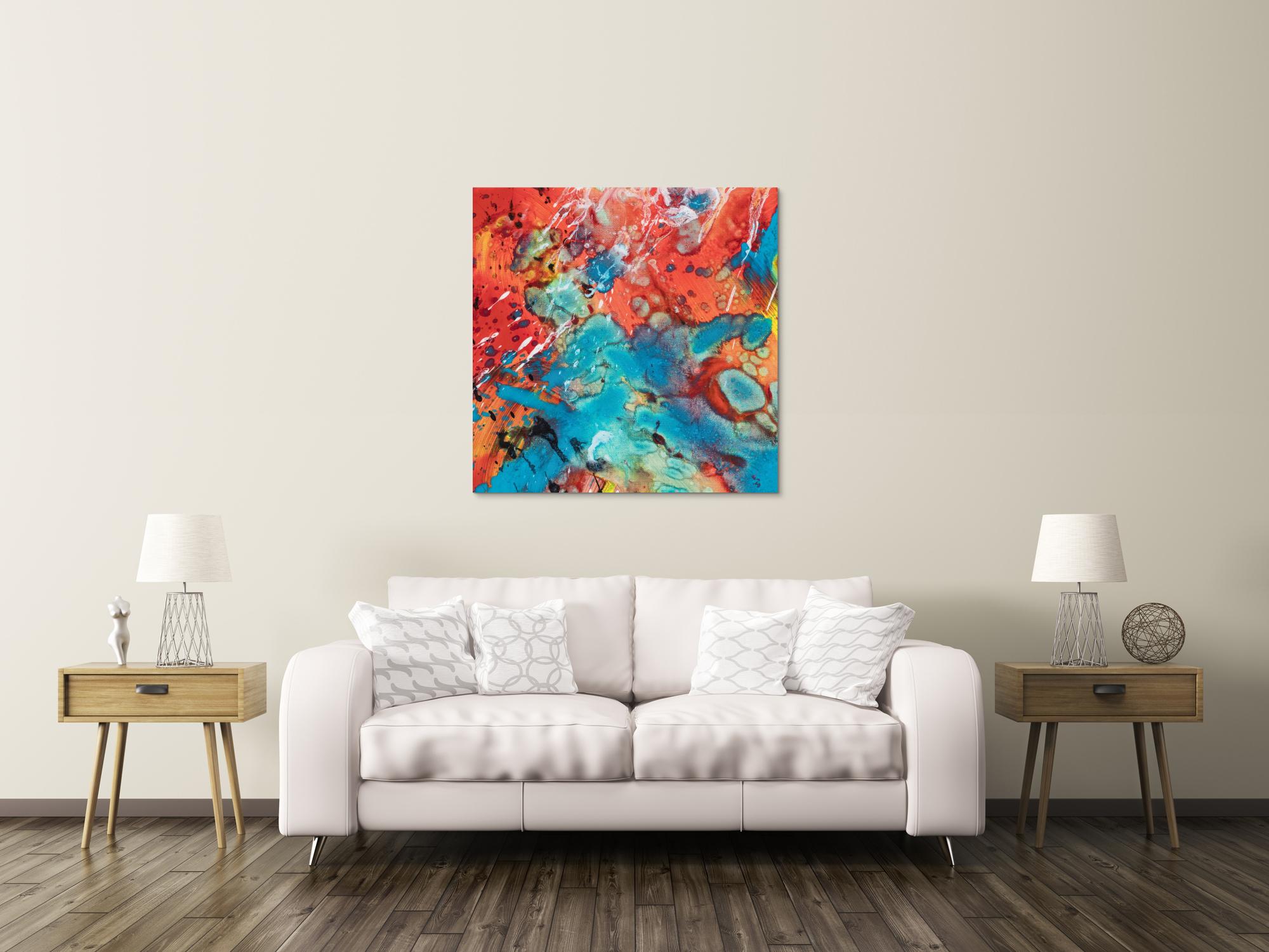 Abstraktes Bild auf Leinwand