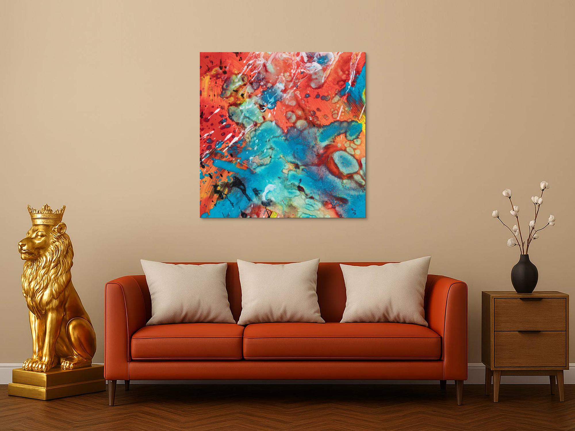 Abstraktes Bild auf Leinwand