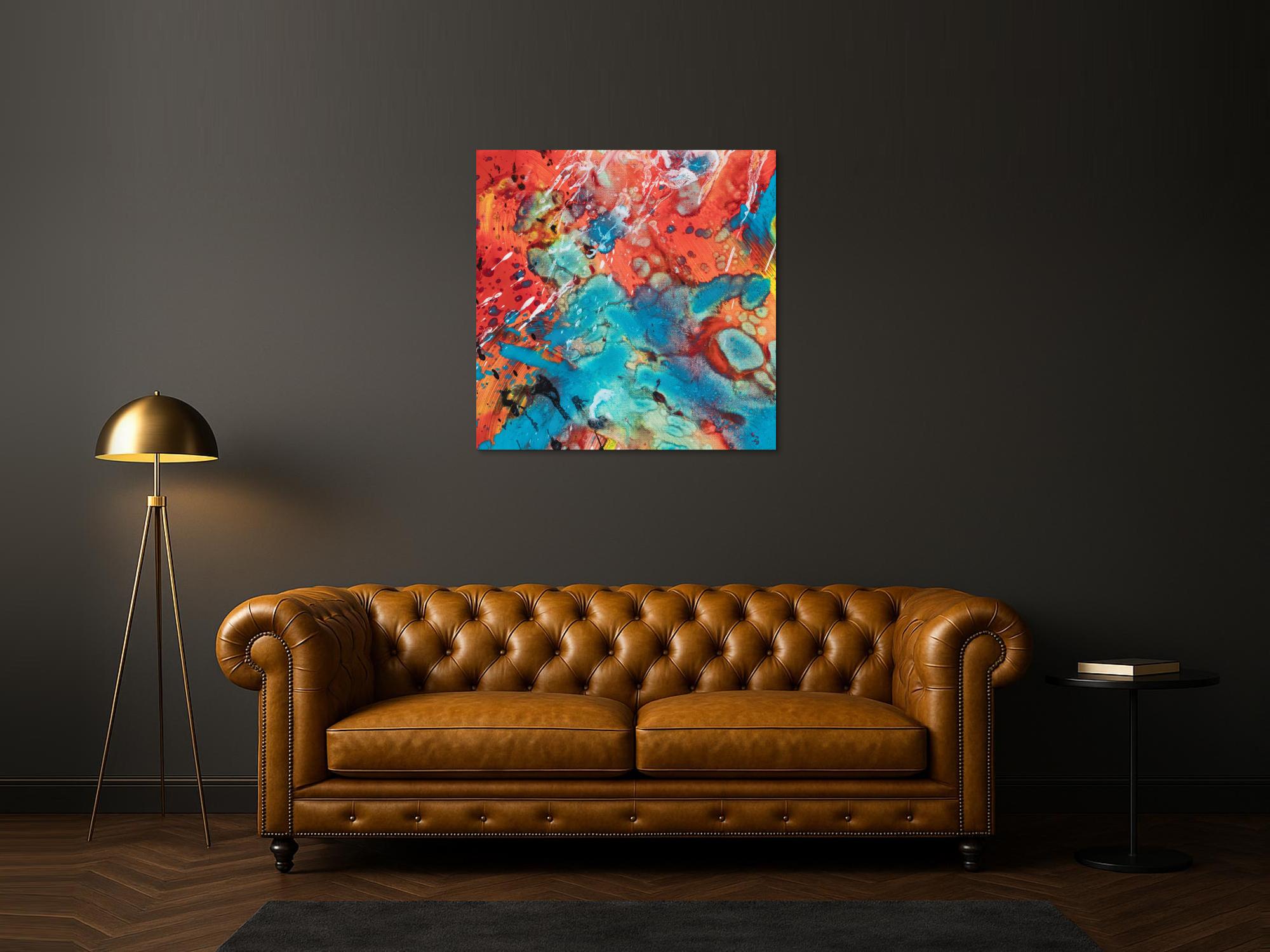 Abstraktes Bild auf Leinwand