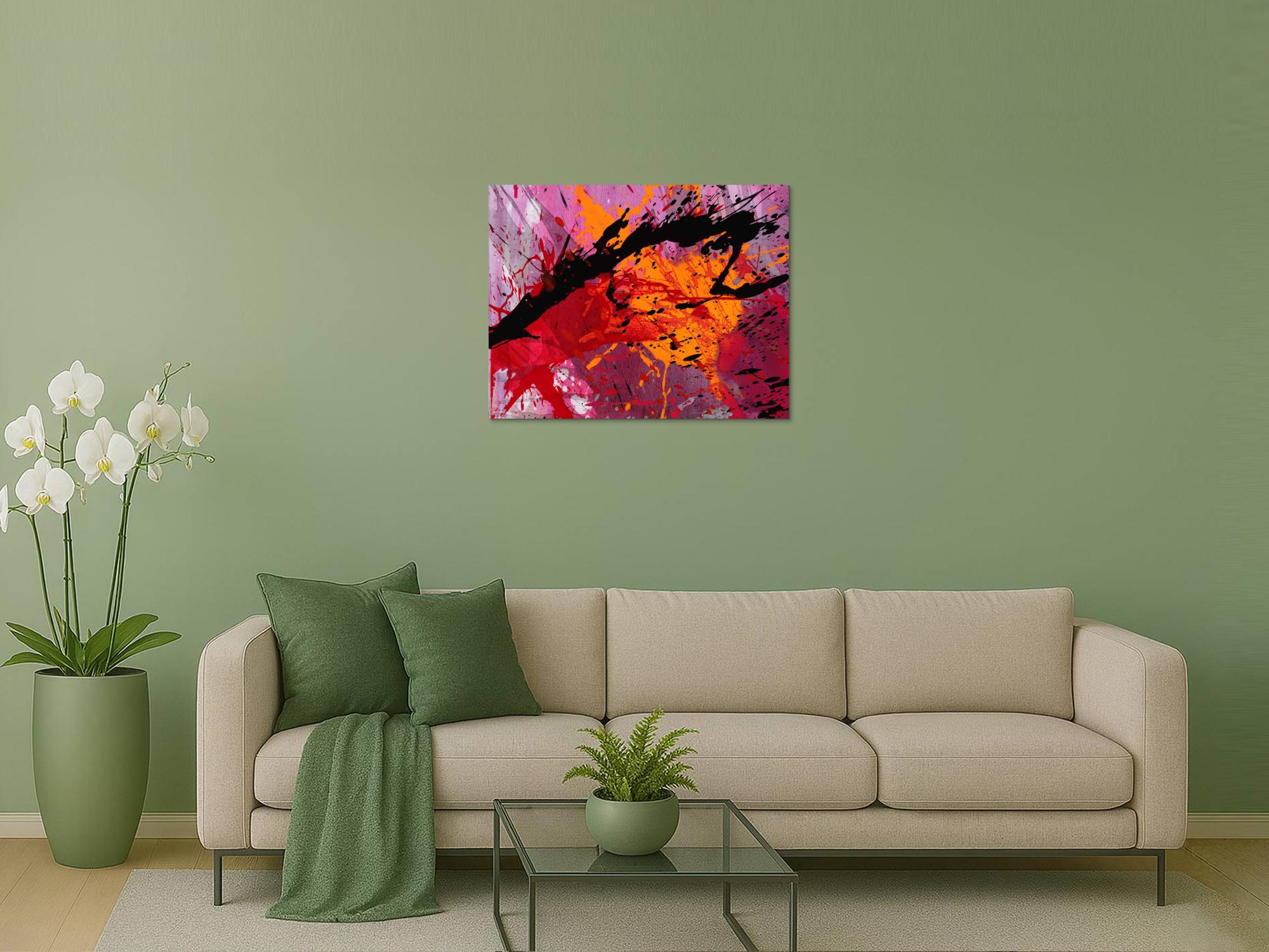 Abstraktes Bild auf Leinwand