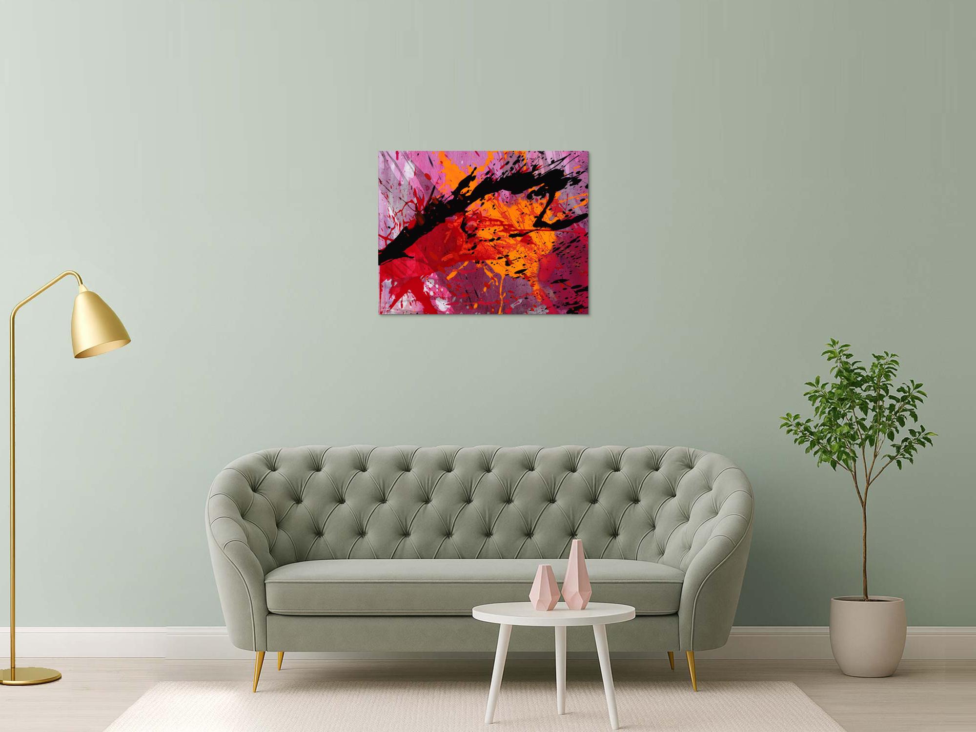 Abstraktes Bild auf Leinwand