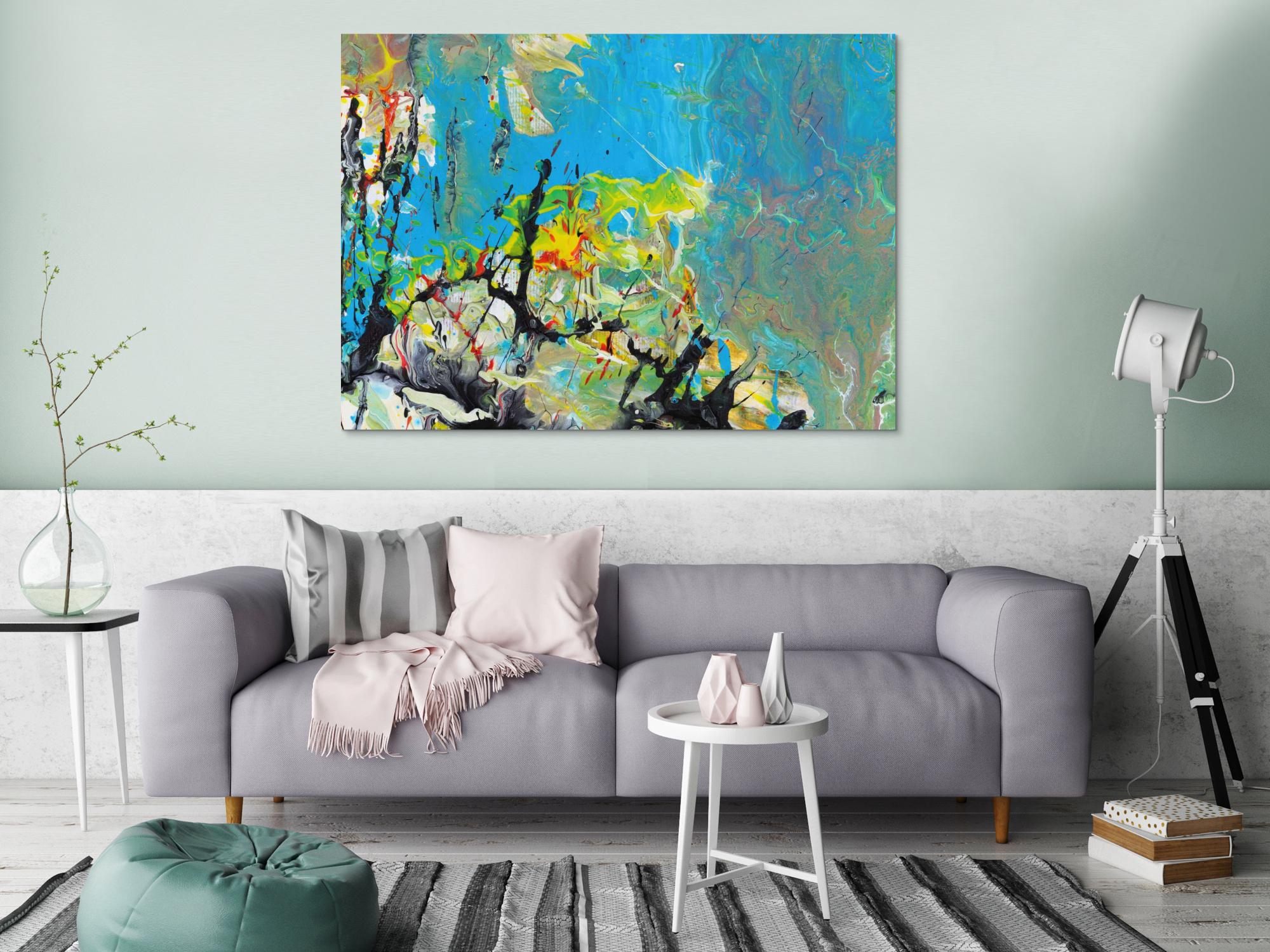 Abstraktes Bild auf Leinwand