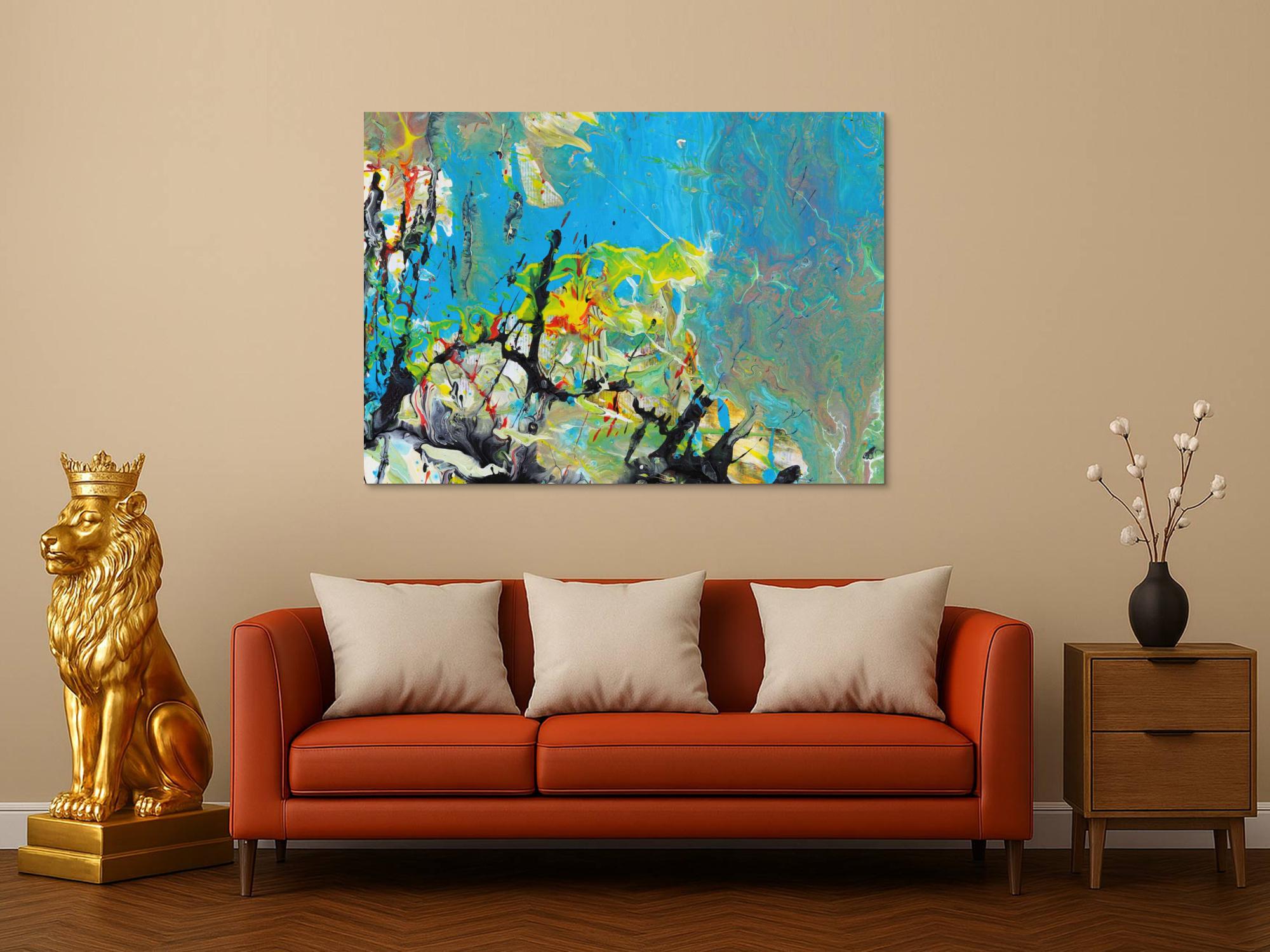 Abstraktes Bild auf Leinwand