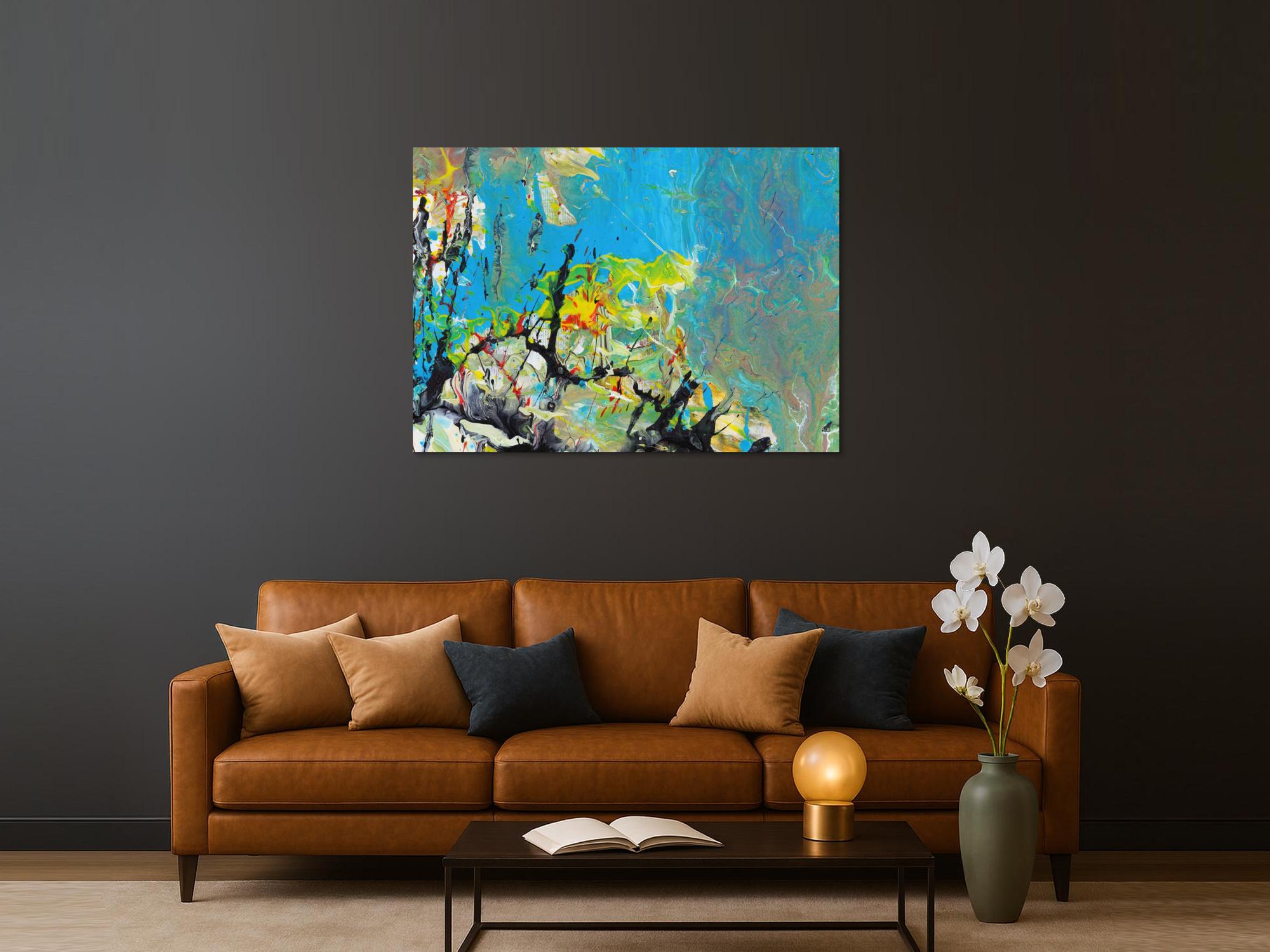 Abstraktes Bild auf Leinwand