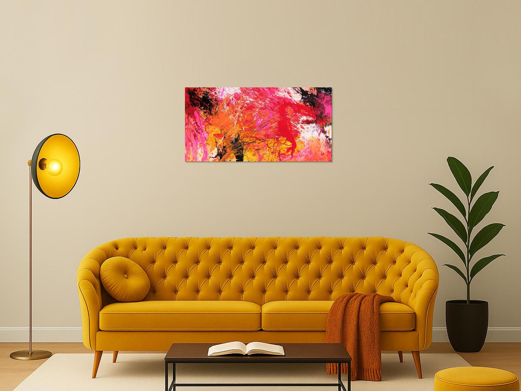 Abstraktes Bild auf Leinwand