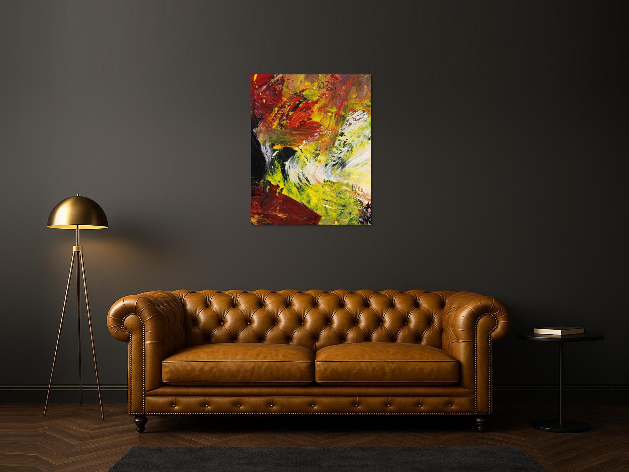 Abstraktes Bild auf Leinwand