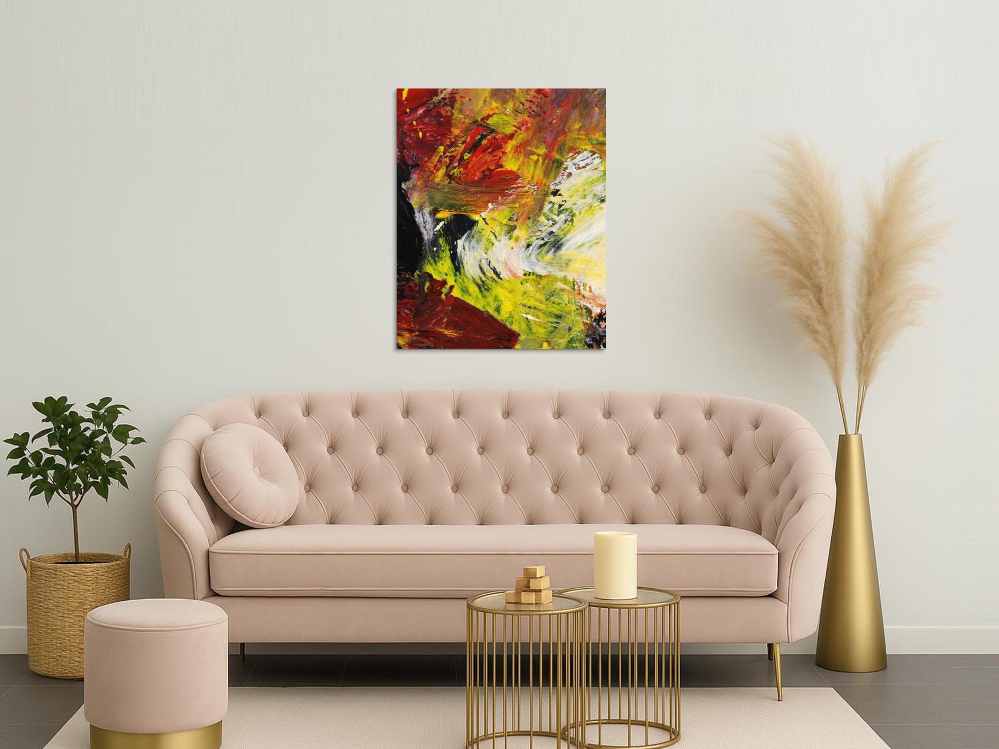 Abstraktes Bild auf Leinwand