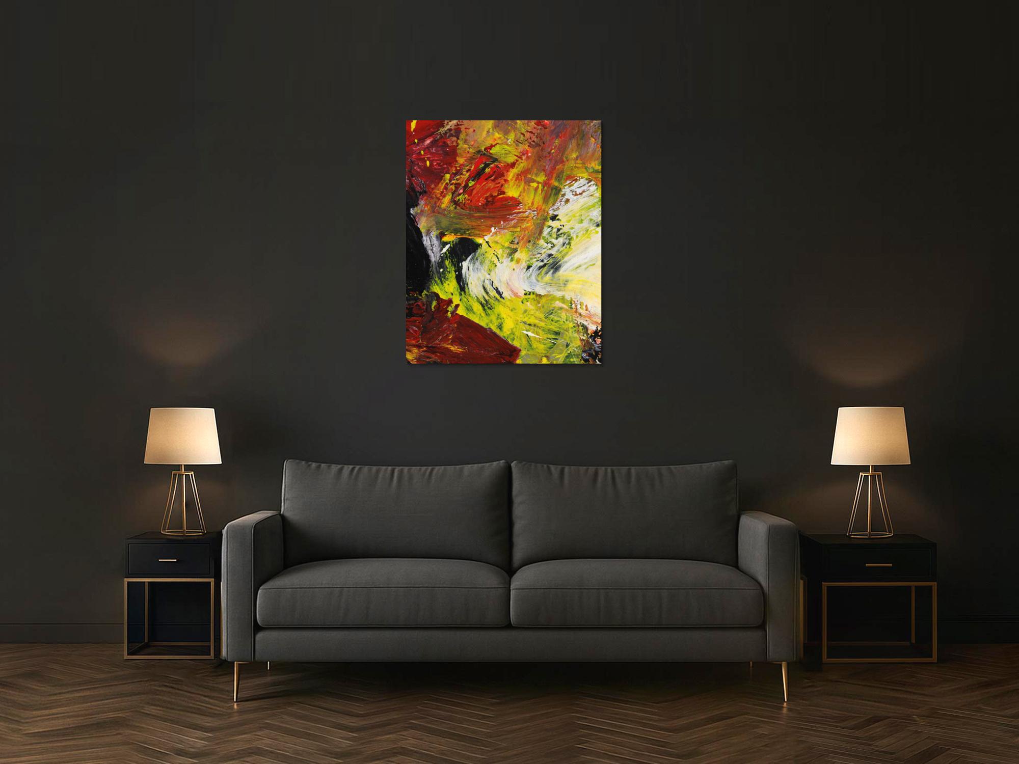 Abstraktes Bild auf Leinwand