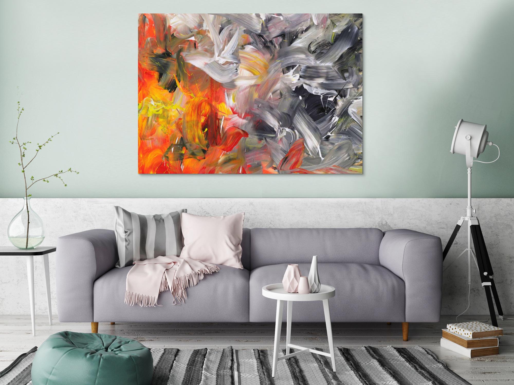 Abstraktes Bild auf Leinwand