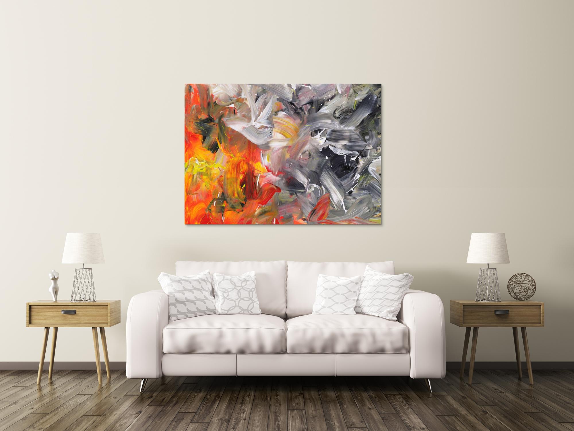 Abstraktes Bild auf Leinwand