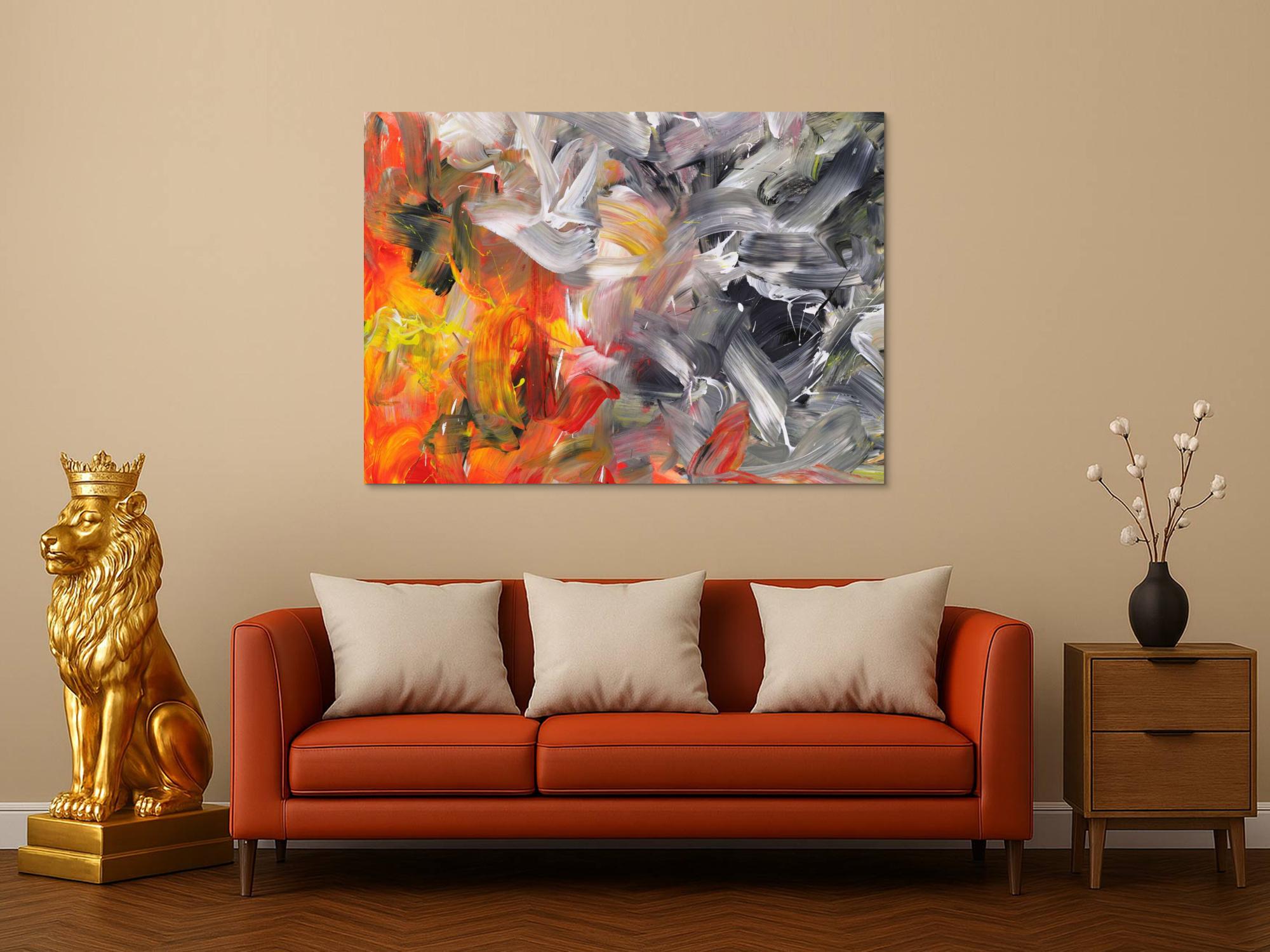 Abstraktes Bild auf Leinwand