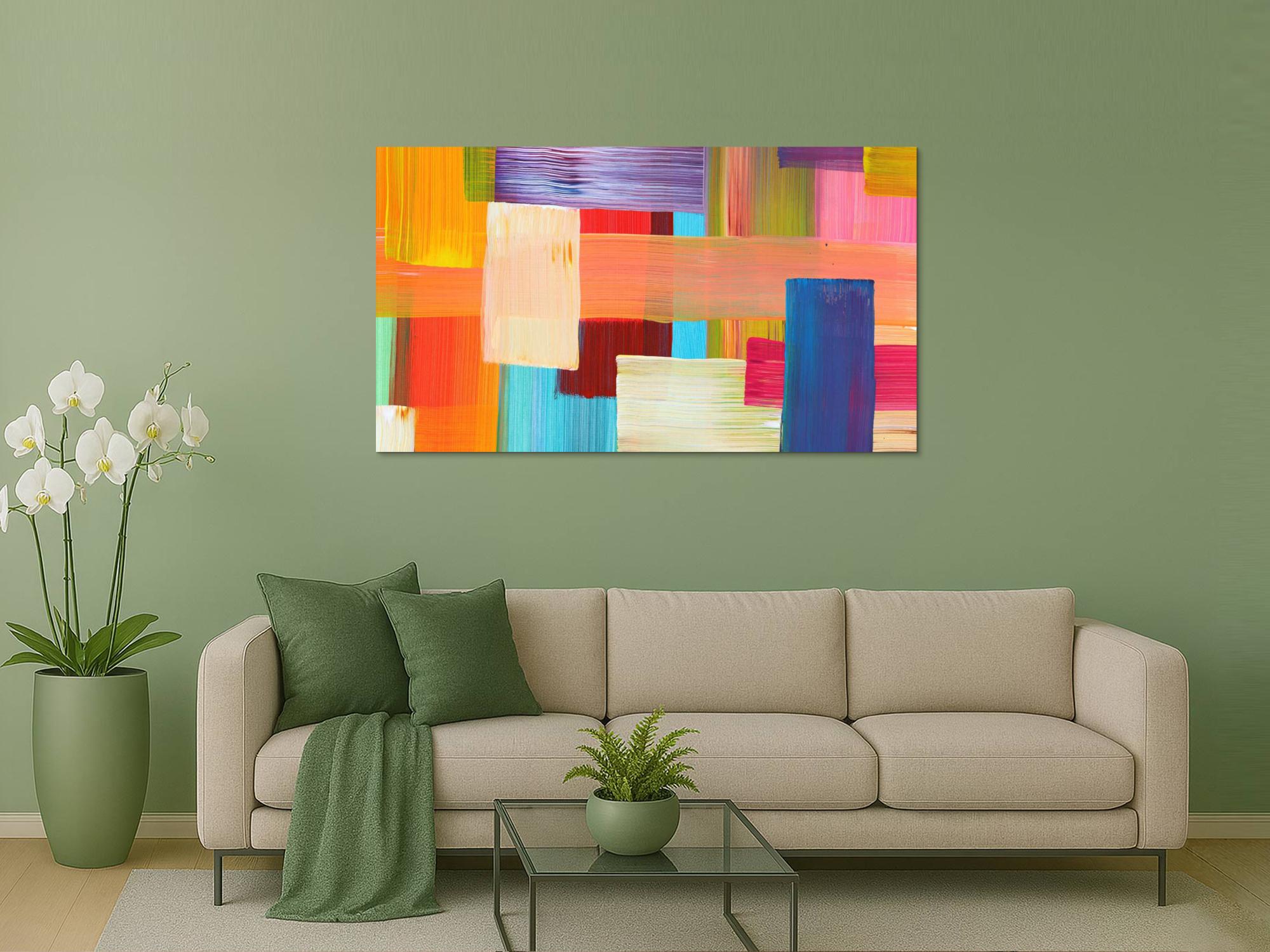 Abstraktes Bild auf Leinwand