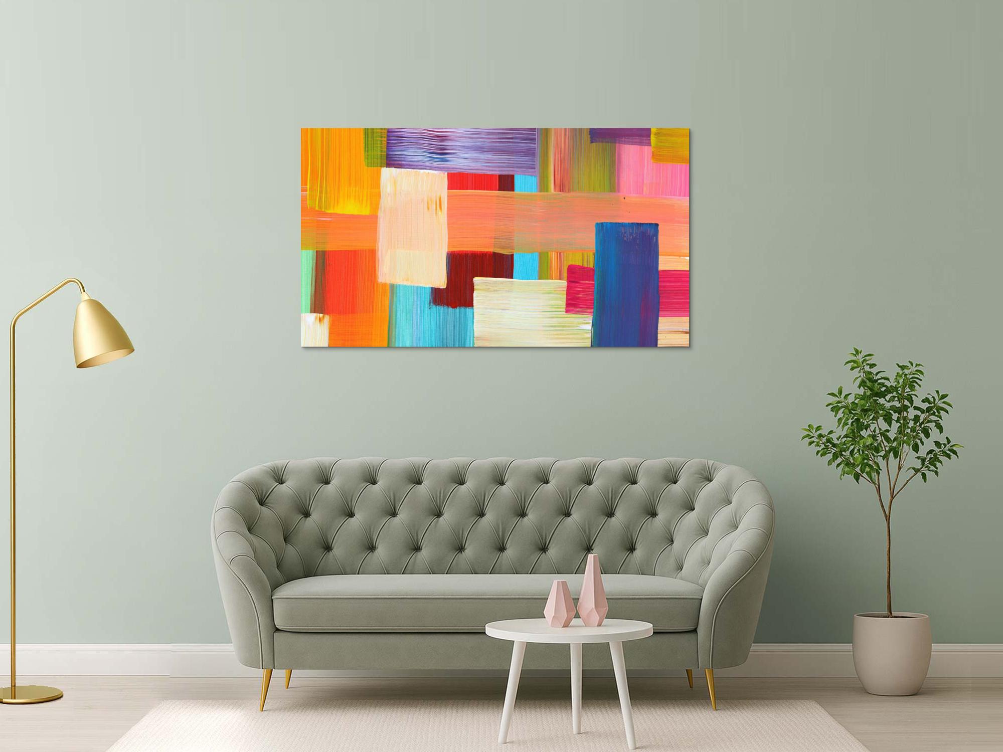Abstraktes Bild auf Leinwand