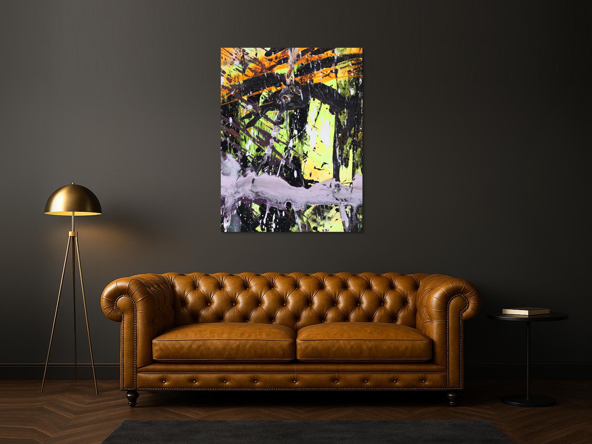 Abstraktes Bild auf Leinwand