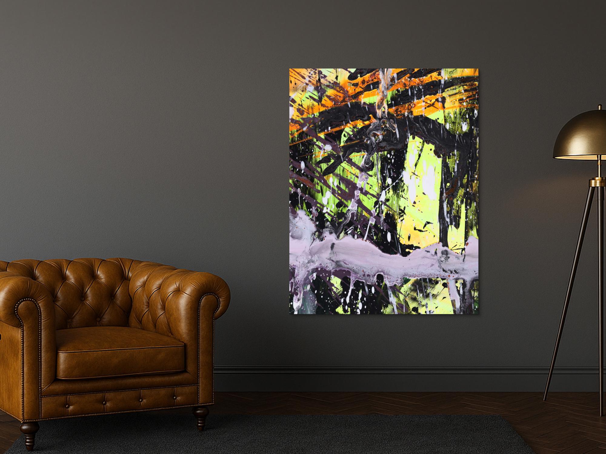 Abstraktes Bild auf Leinwand