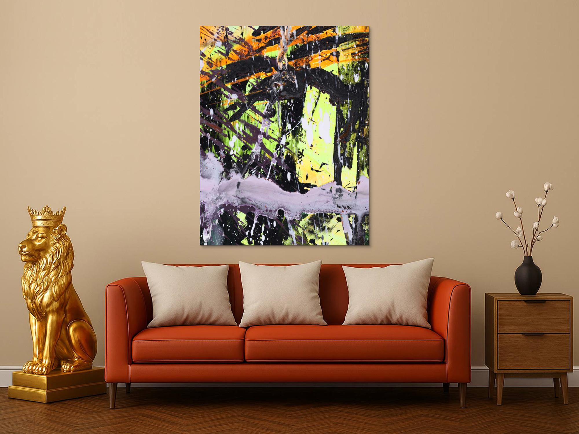 Abstraktes Bild auf Leinwand