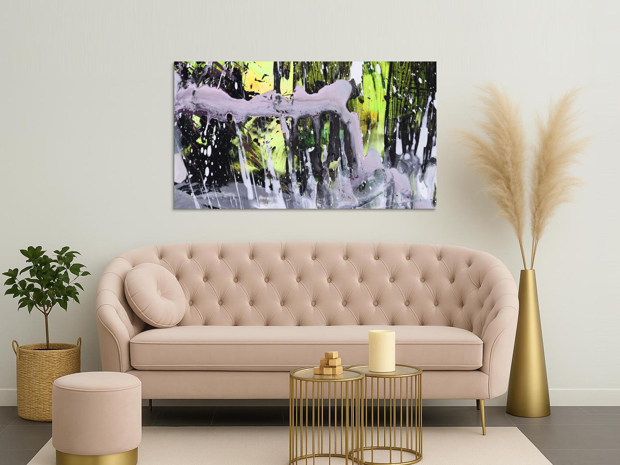 Abstraktes Bild auf Leinwand