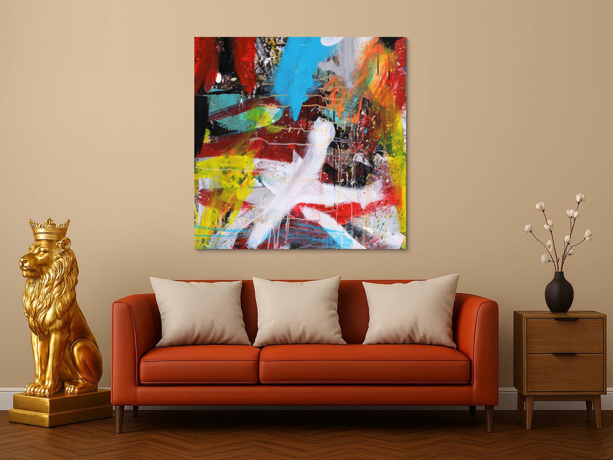Abstraktes Bild auf Leinwand