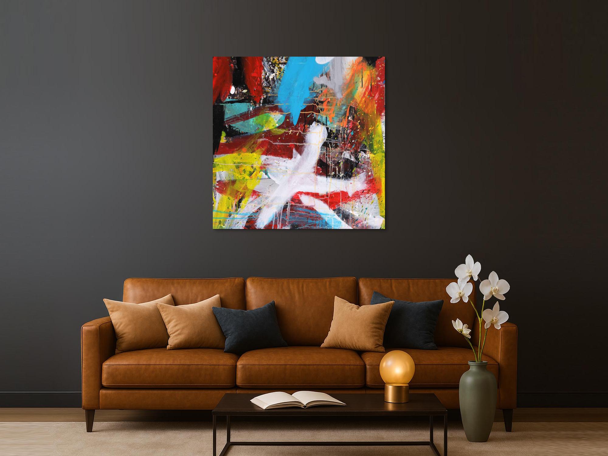 Abstraktes Bild auf Leinwand