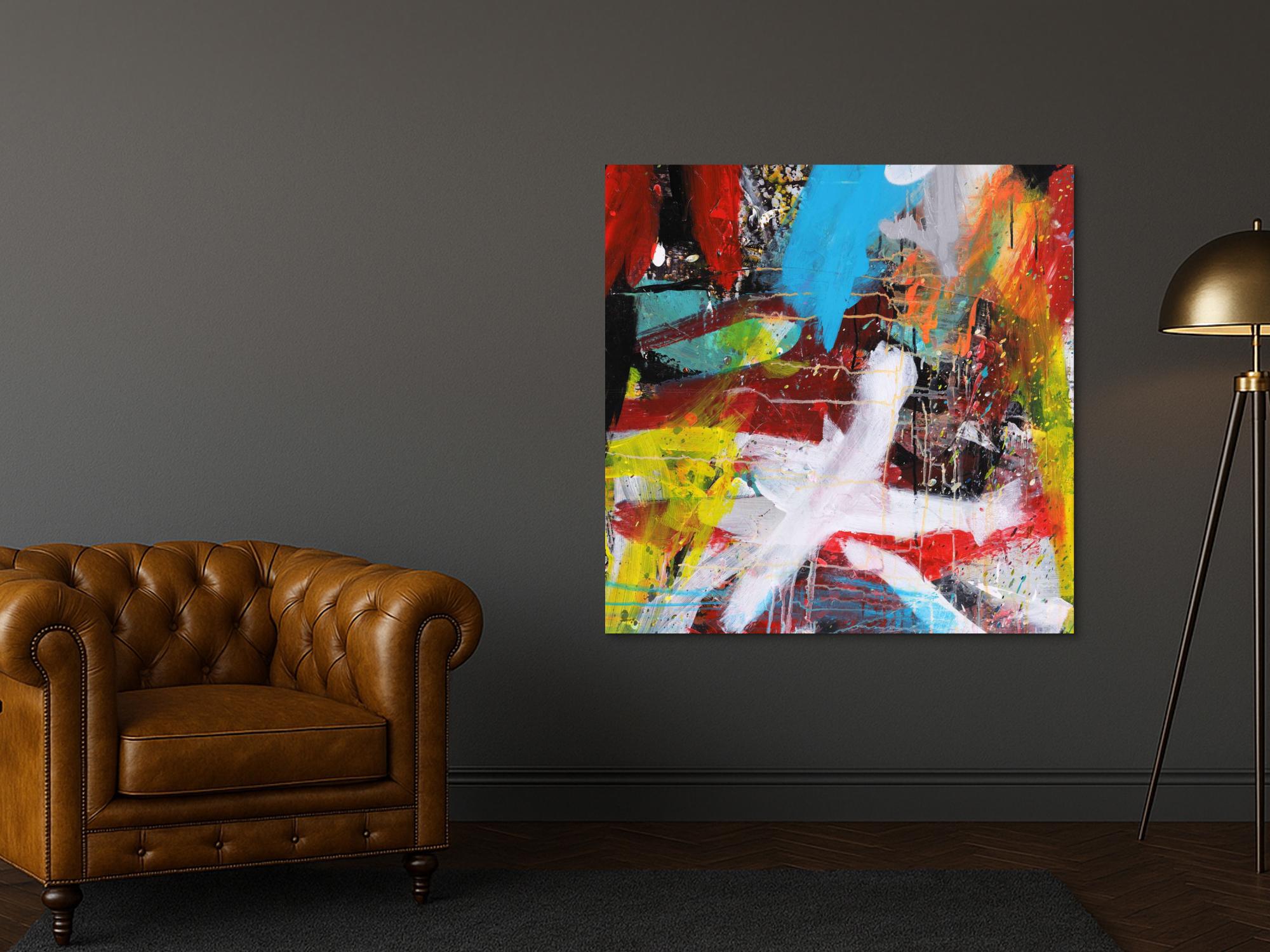 Abstraktes Bild auf Leinwand