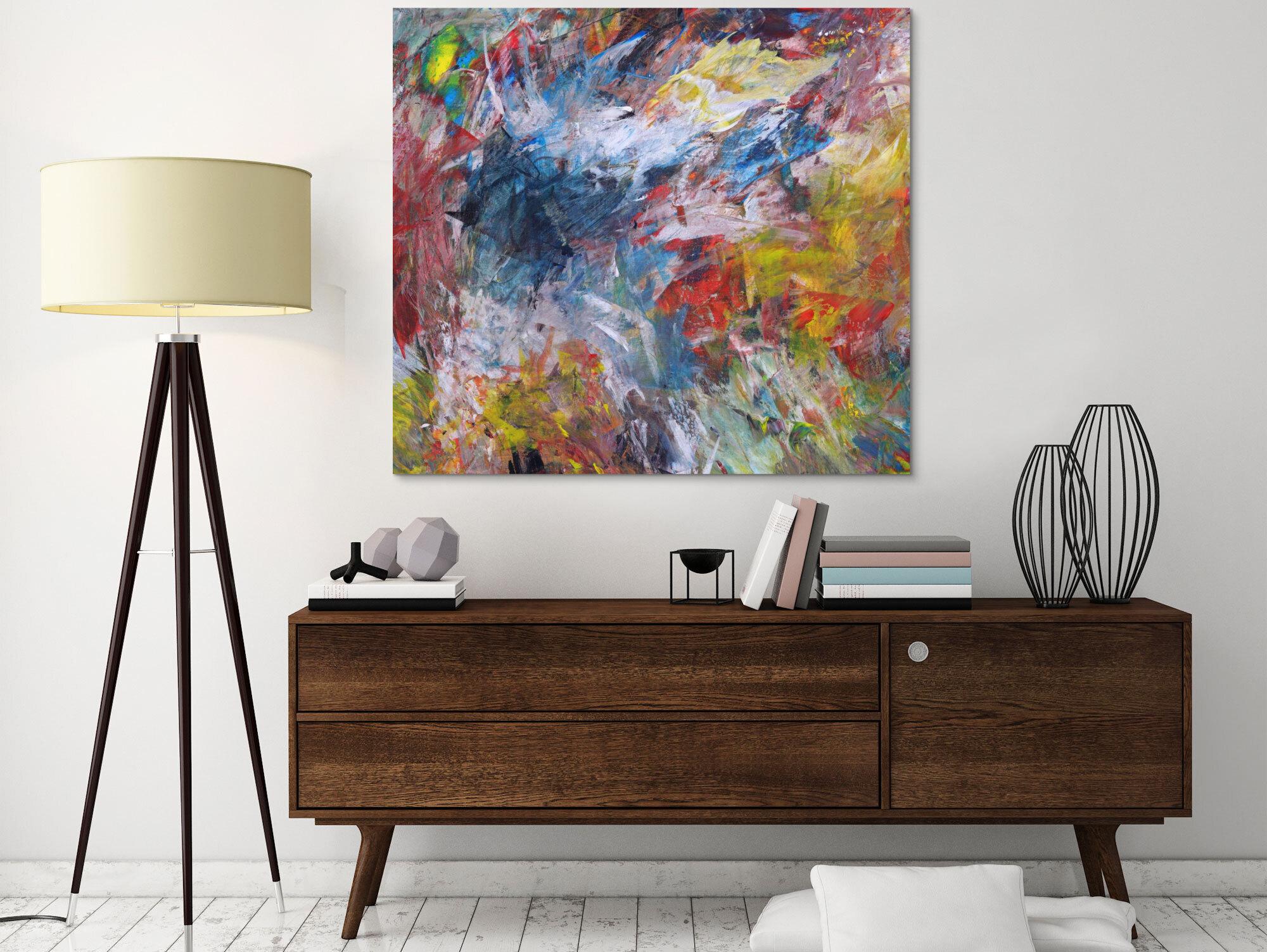 Abstraktes Bild auf Leinwand