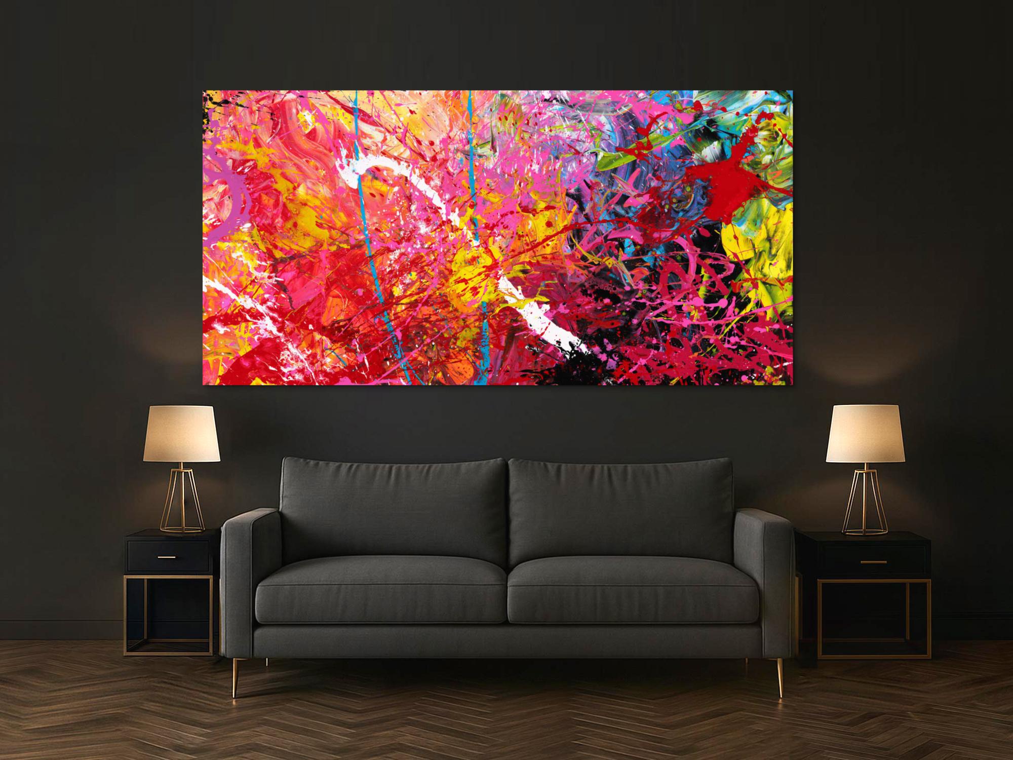 Abstraktes Bild auf Leinwand