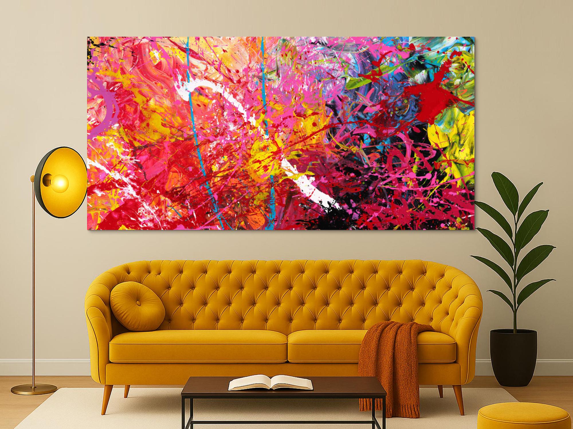 Abstraktes Bild auf Leinwand