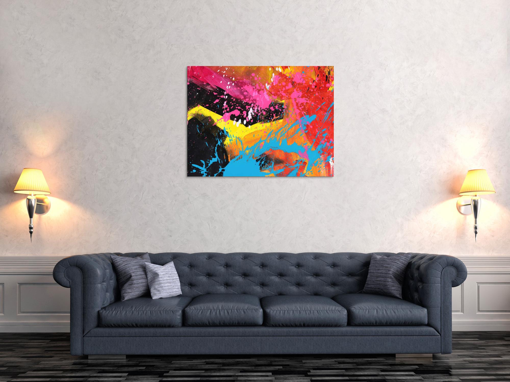 Abstraktes Bild auf Leinwand