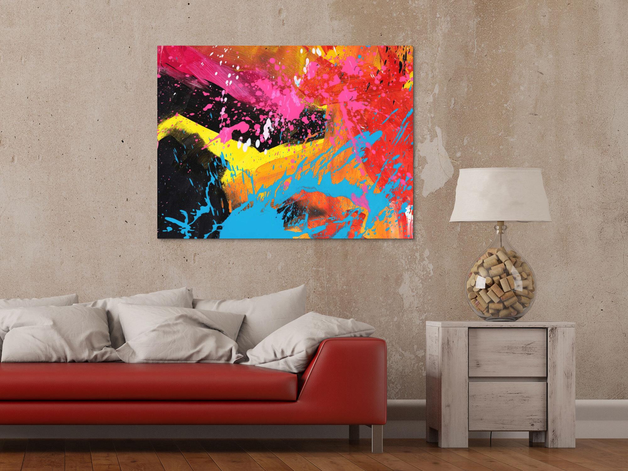 Abstraktes Bild auf Leinwand