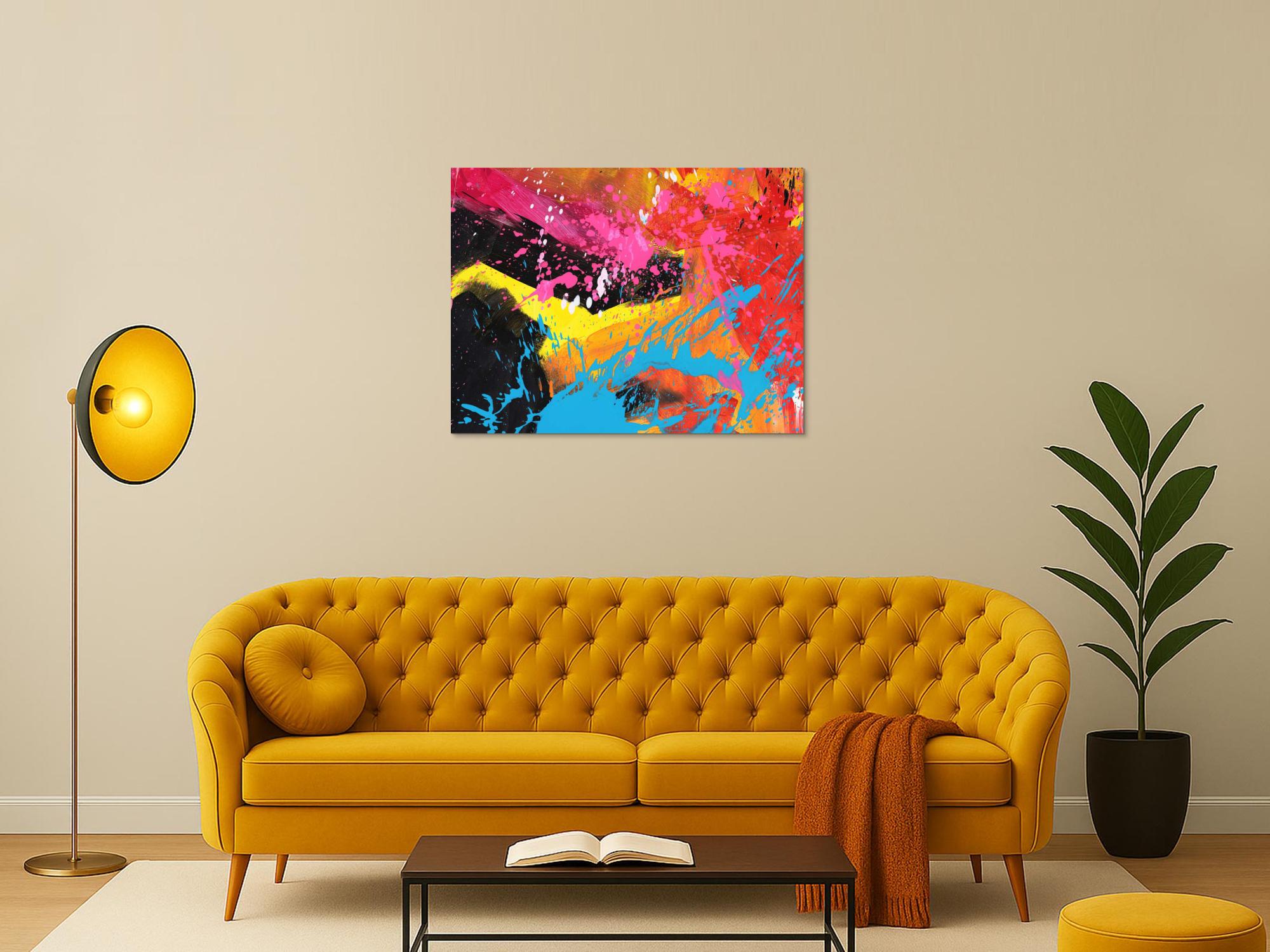 Abstraktes Bild auf Leinwand