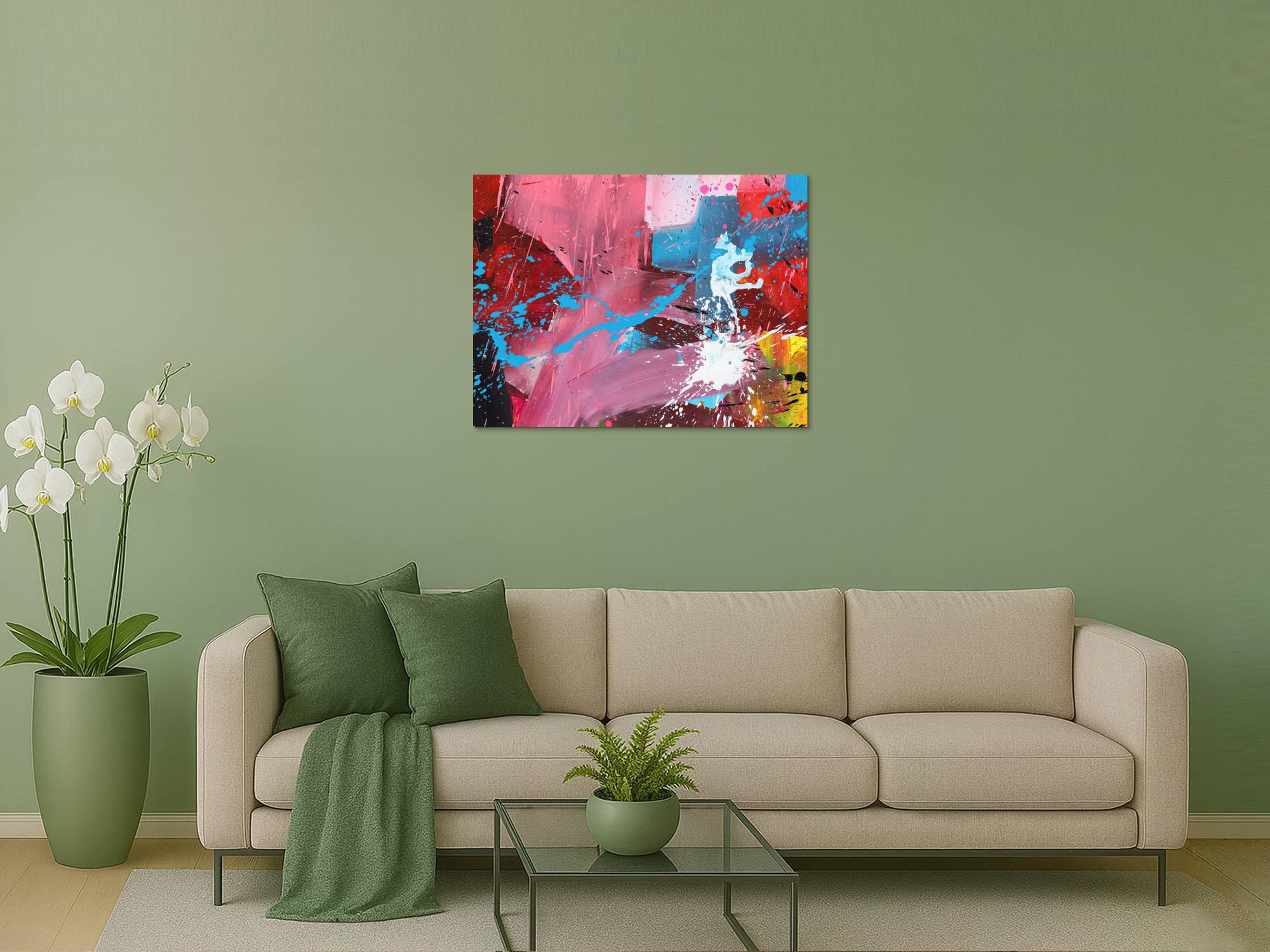Abstraktes Bild auf Leinwand