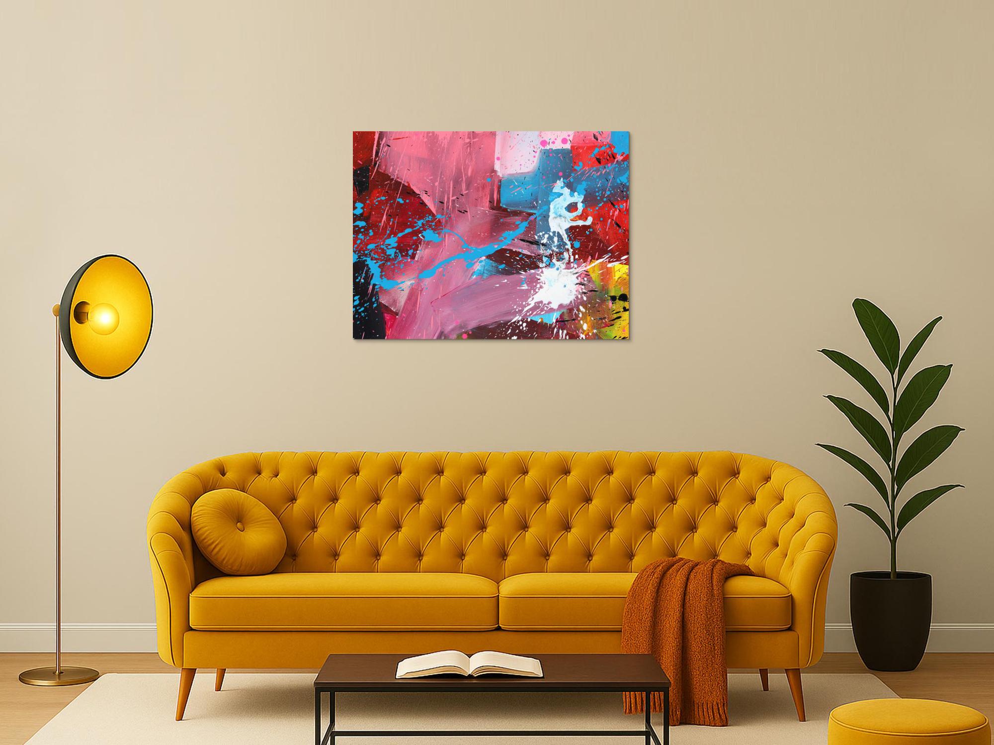 Abstraktes Bild auf Leinwand