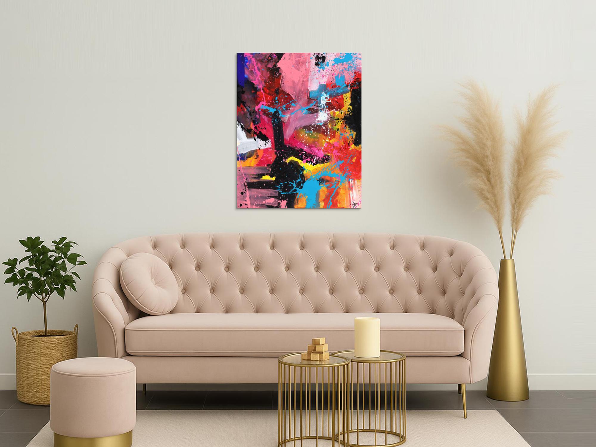 Abstraktes Bild auf Leinwand