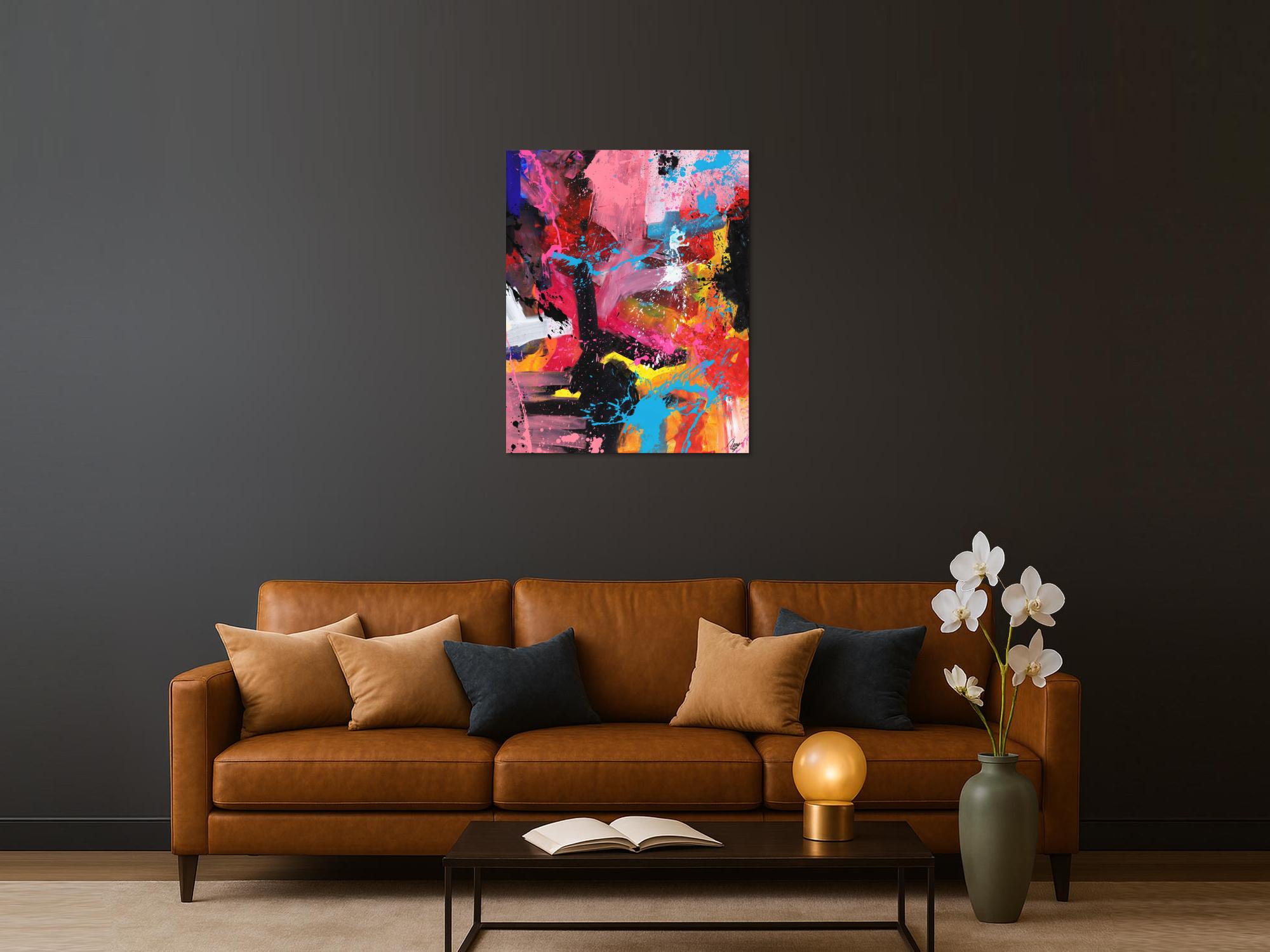 Abstraktes Bild auf Leinwand