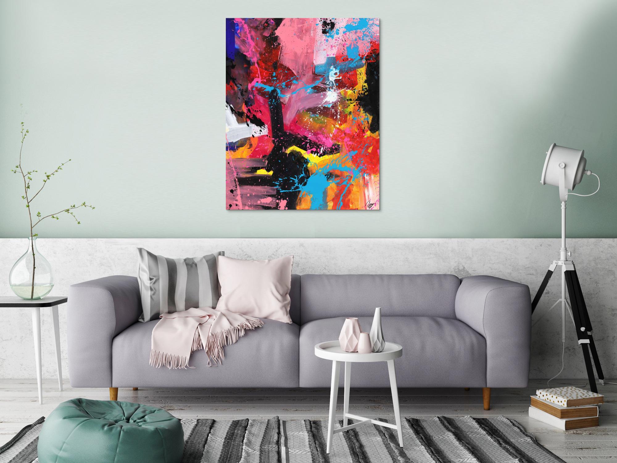 Abstraktes Bild auf Leinwand