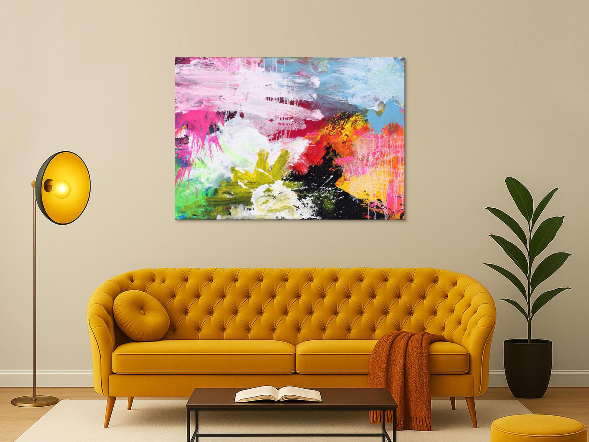 Abstraktes Bild auf Leinwand