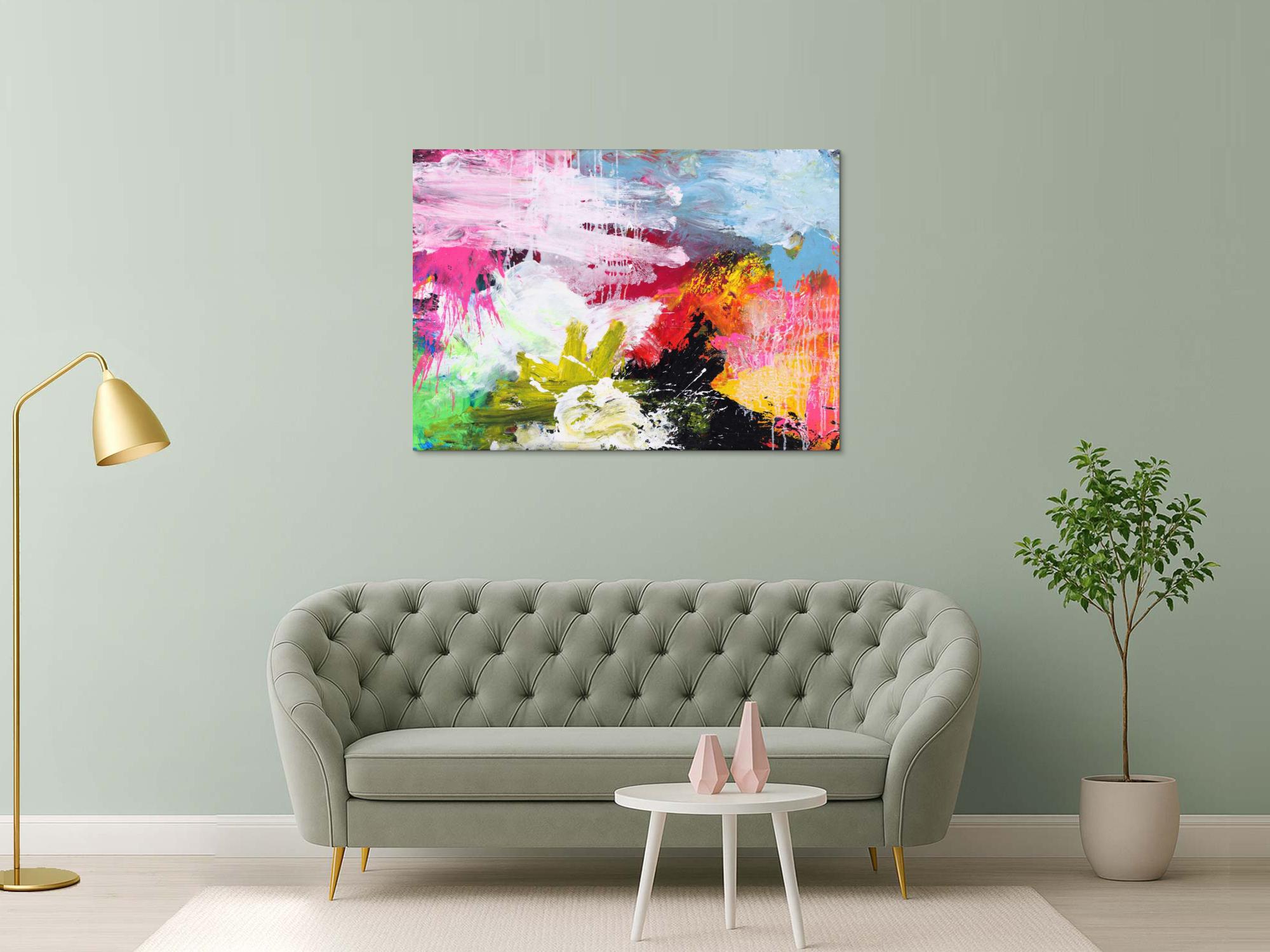 Abstraktes Bild auf Leinwand