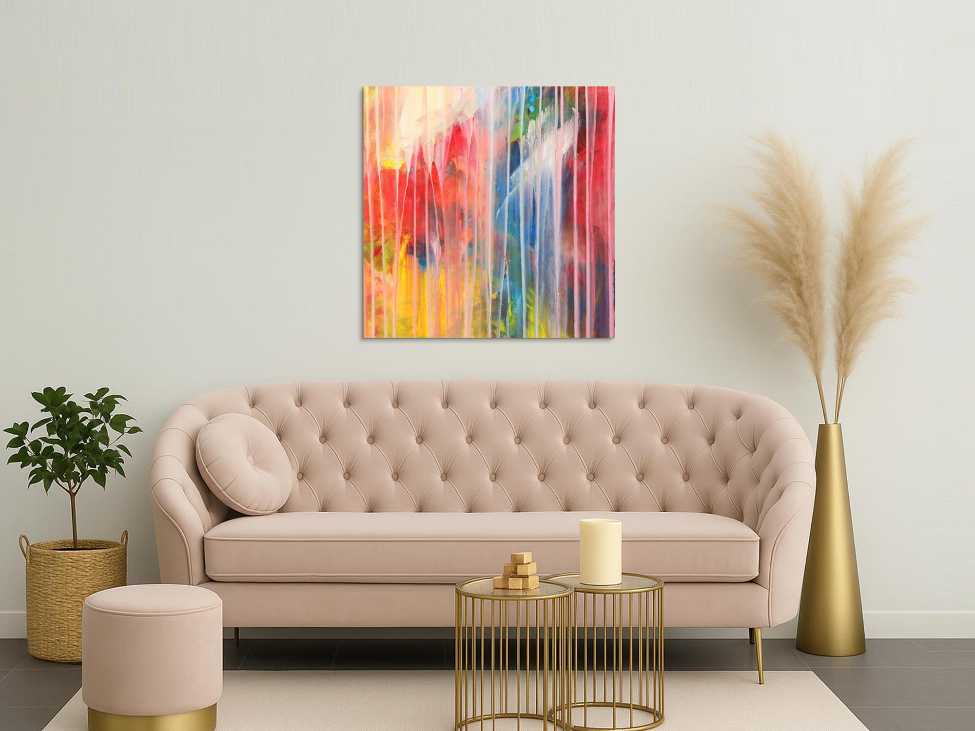 Abstraktes Bild auf Leinwand