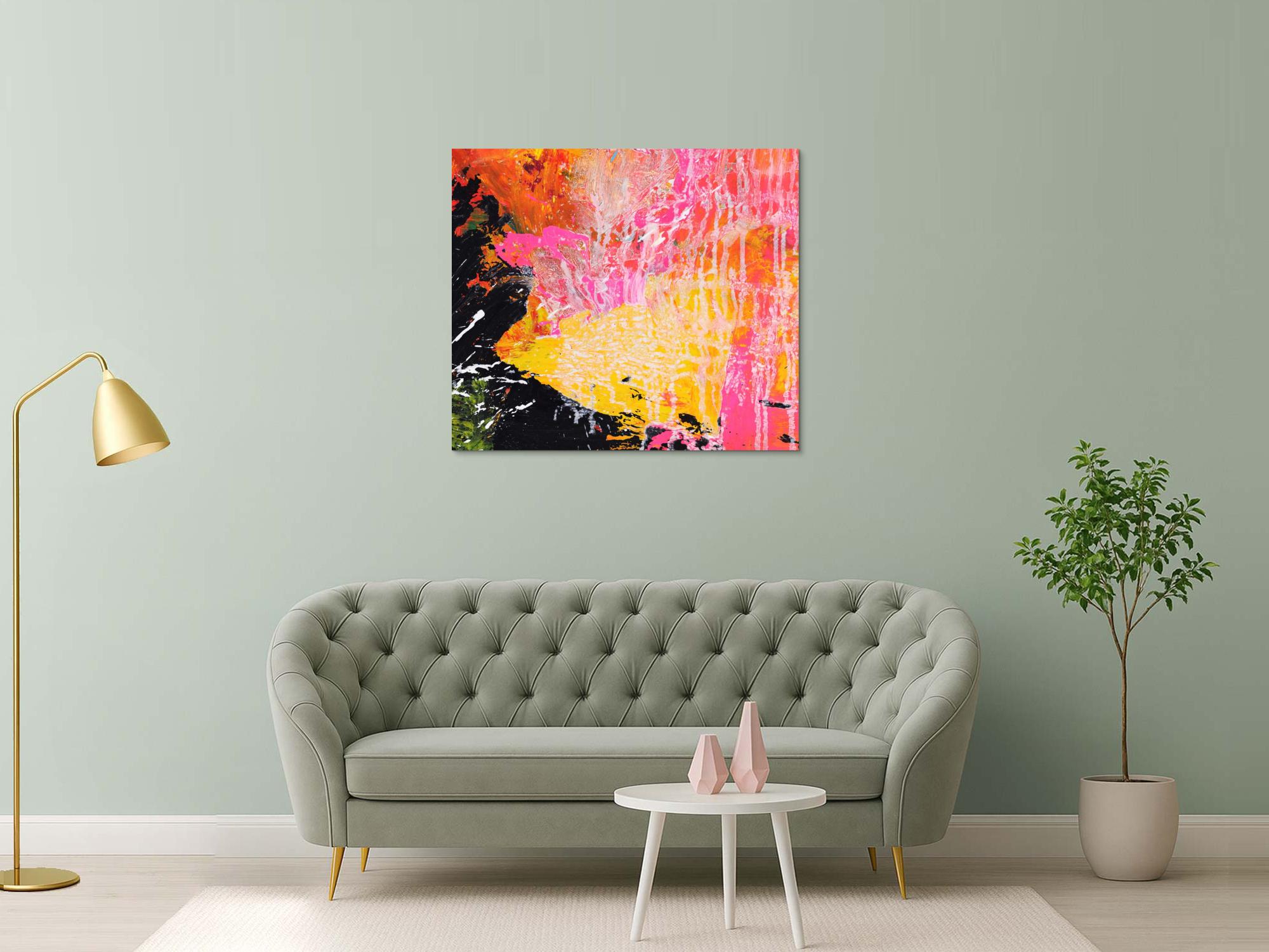 Abstraktes Bild auf Leinwand